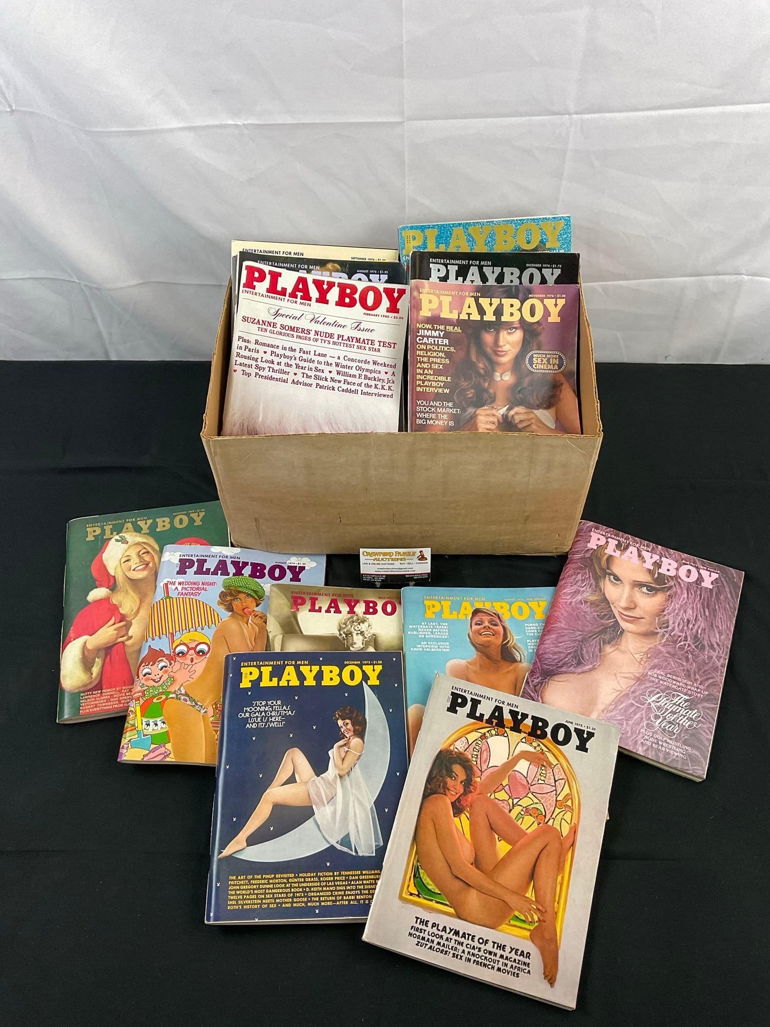 Approx. 40+ pcs Vintage 1970s Era Playboy Entertainment for Men Magazine Collection. See pics. (1 of 7)