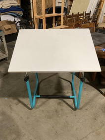 Modern Adjustable Drafting Table Metal & Wood - See pics - Good Condition (1 of 3)