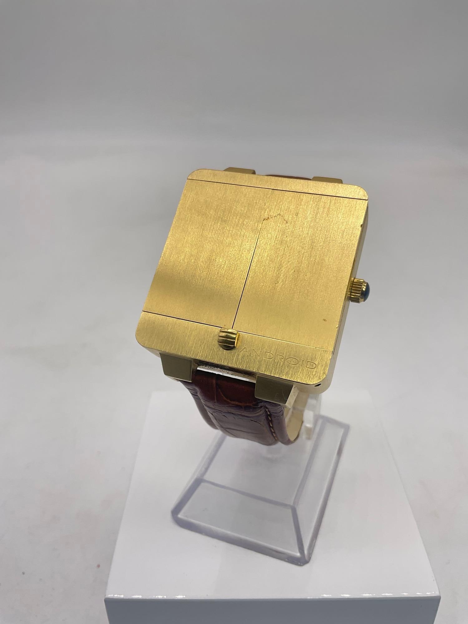 Android AD USA OKO designs japan movt. "Stardate" locket front mens watch (1 of 3)