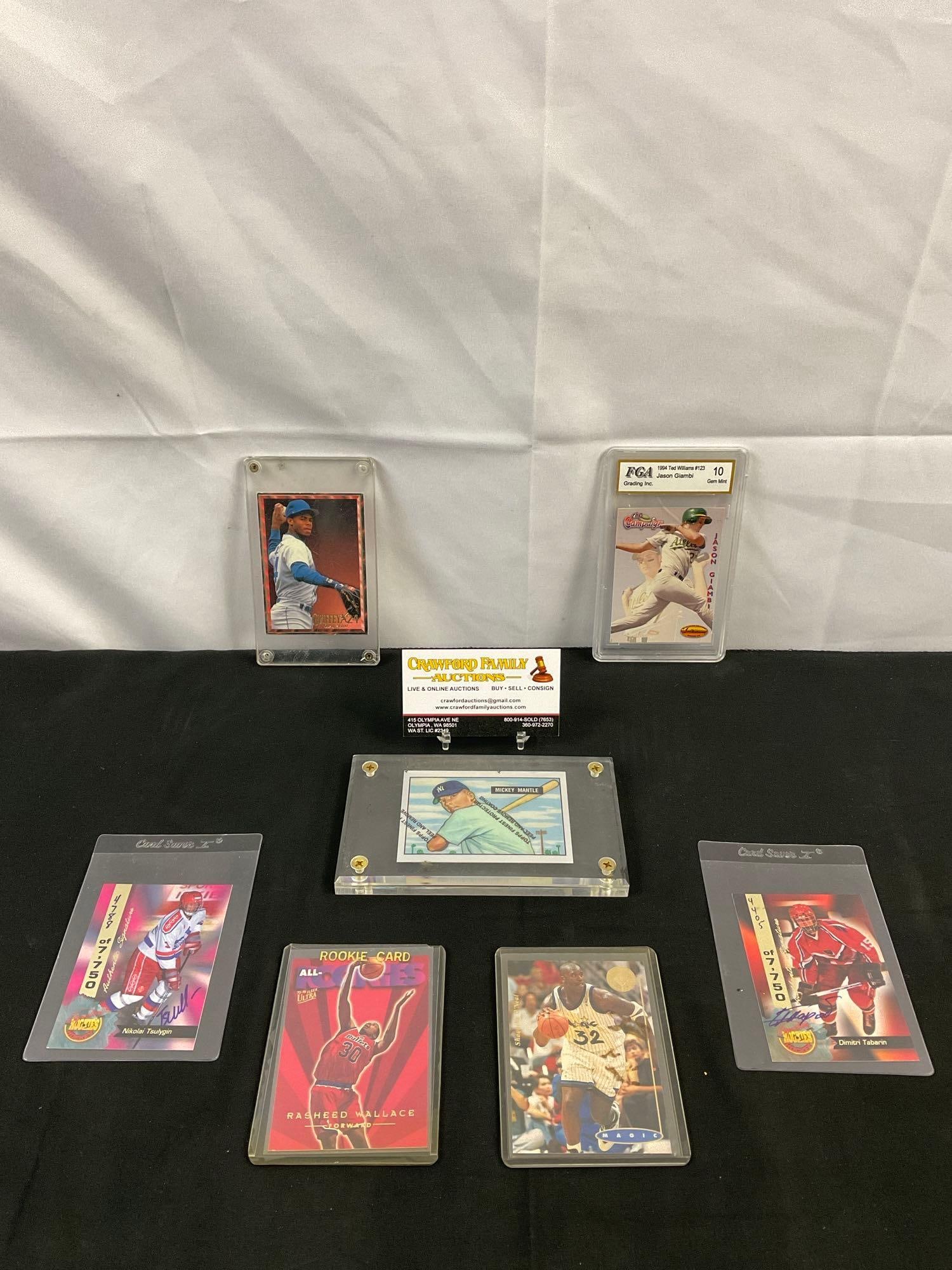 7 pcs Vintage Special Edition Collectible Trading Sports Cards. 2 Signed by Players, 1 Mint. See (1 of 3)