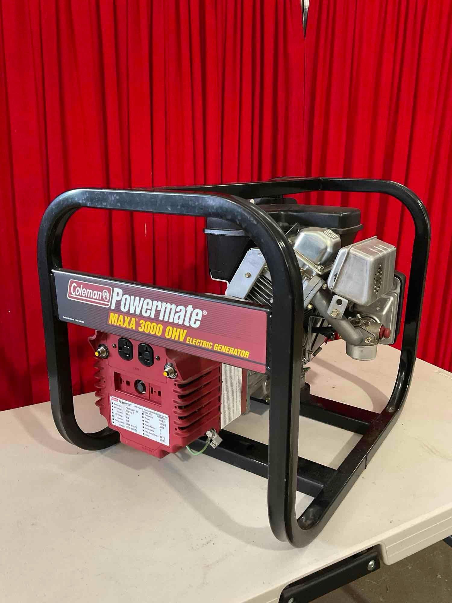 Coleman Powermate Maxa 3000 Ohv Portable Electric Generator Model