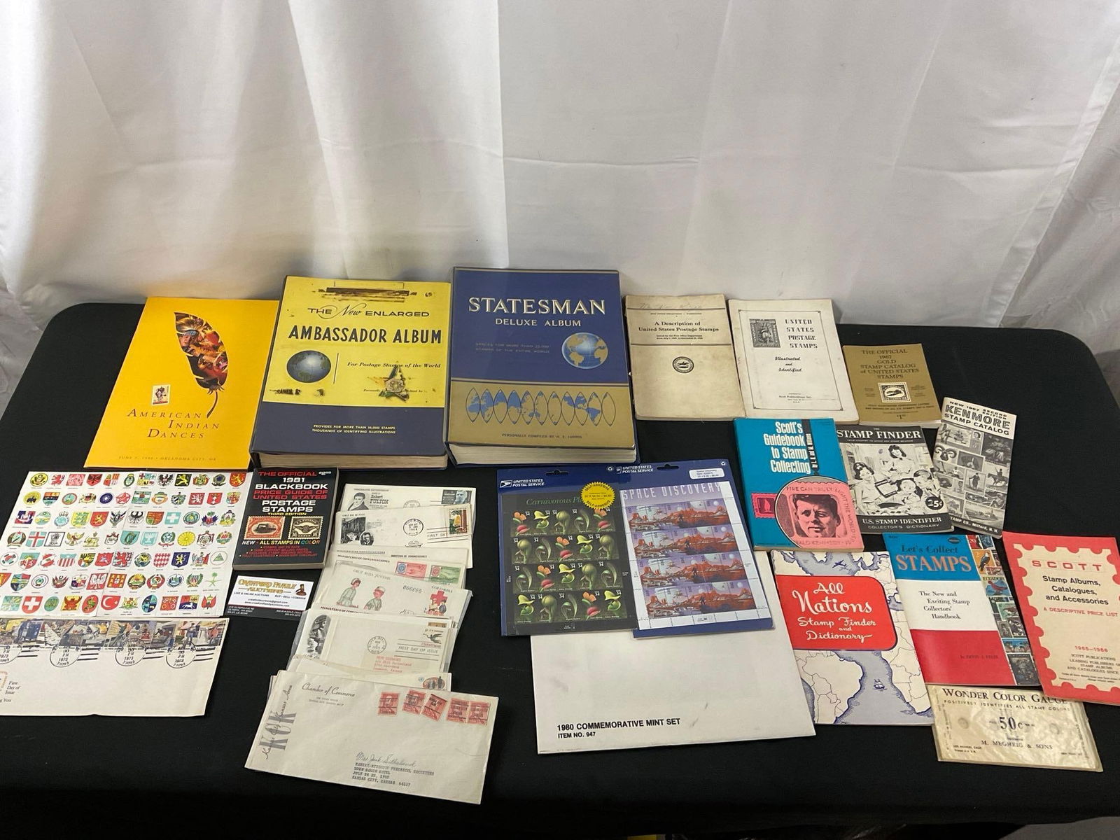 Large Stamp Collection, Several Stamp Sheets, Pair of Large Albums, Collecting Books (1 of 15)