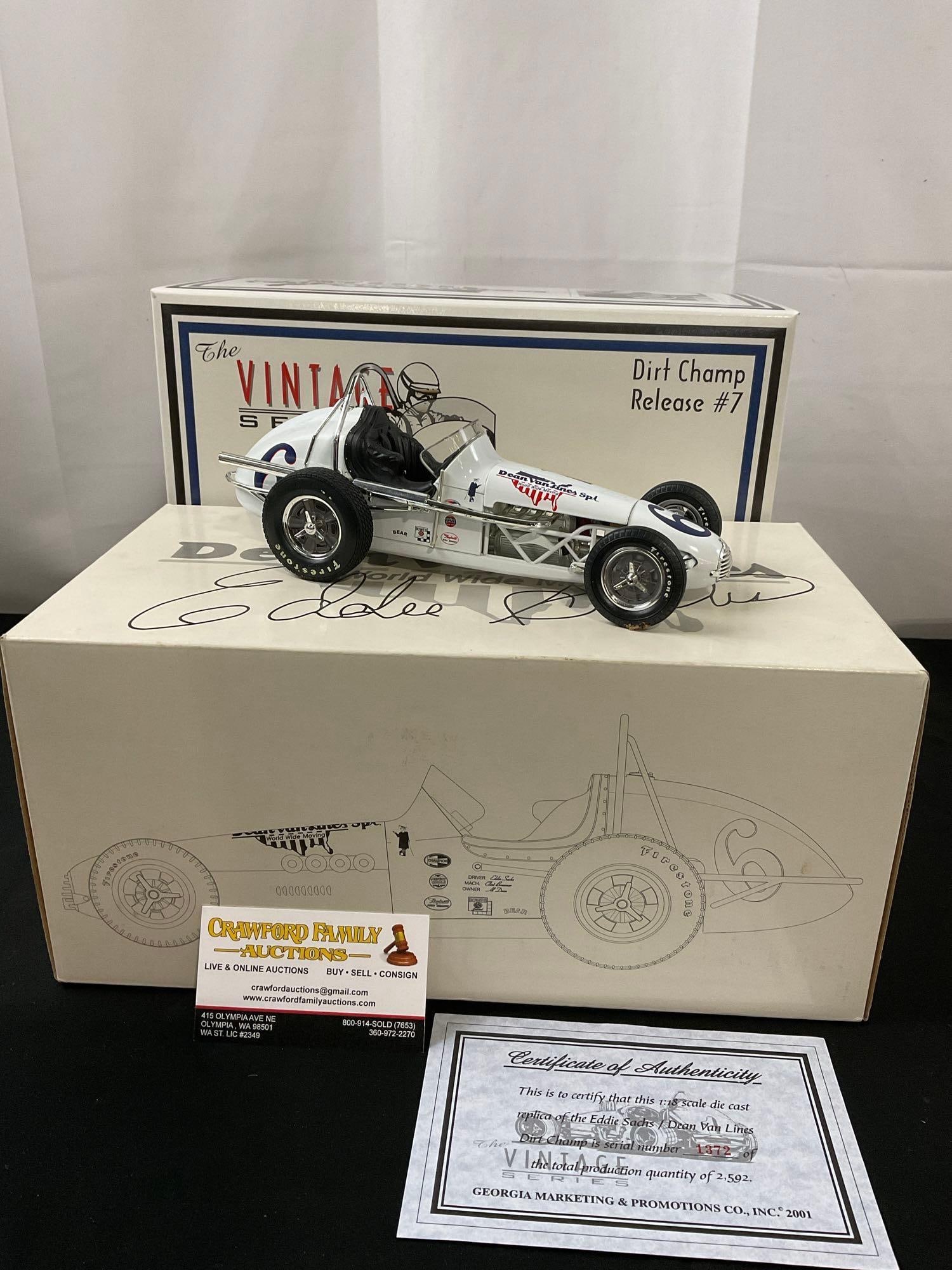 1:18 Scale Eddie Sachs Dean Van Lines Special Dirt Champ Racing car model w/ COA Sn:1372 of 2592 (1 of 6)