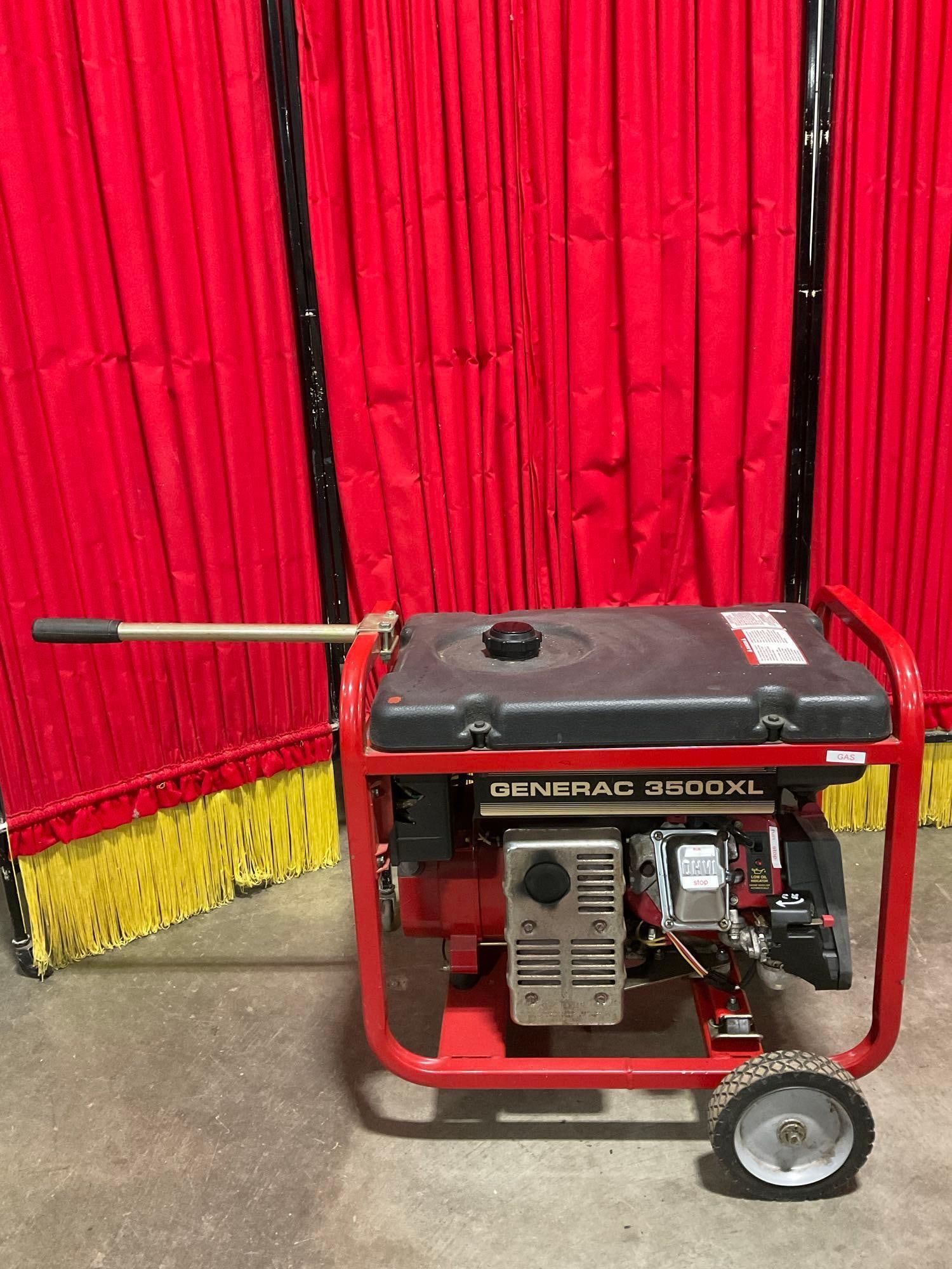 Generac 3500xl Gas Powered Electric Generator W/ Gn220 Engine. Untested