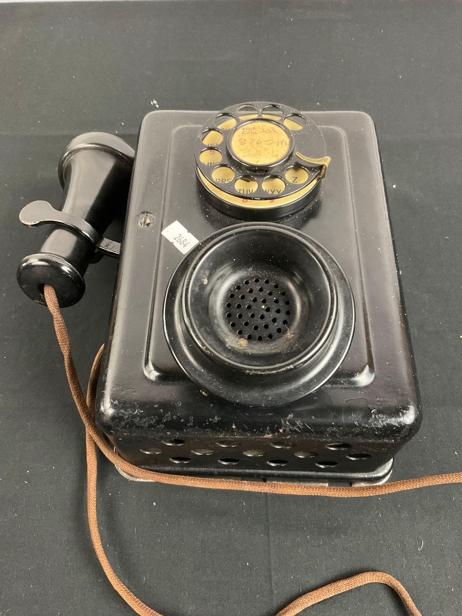 Antique Automatic Electric Hotel Wall Rotary Dial Telephone - See pics (1 of 5)