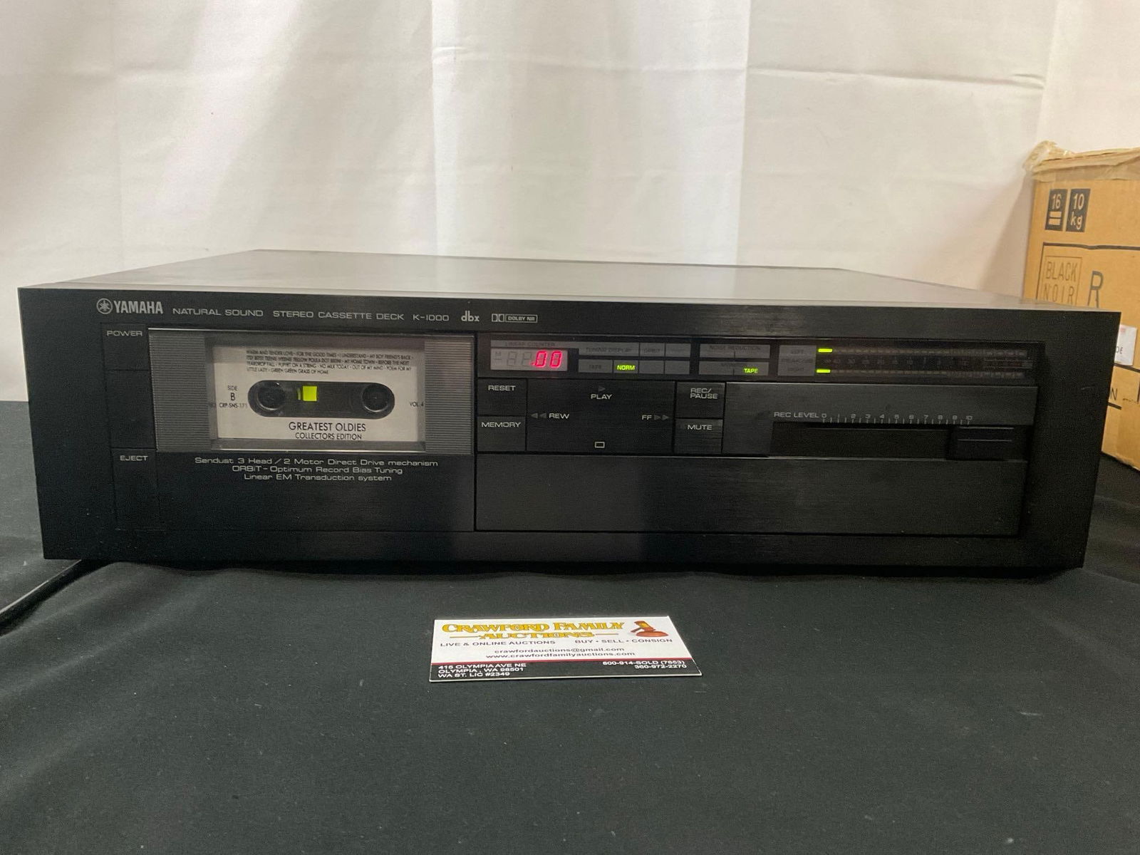 Vintage Yamaha Natural Sound Stereo Cassette Deck Series K-1000, in original box (1 of 6)