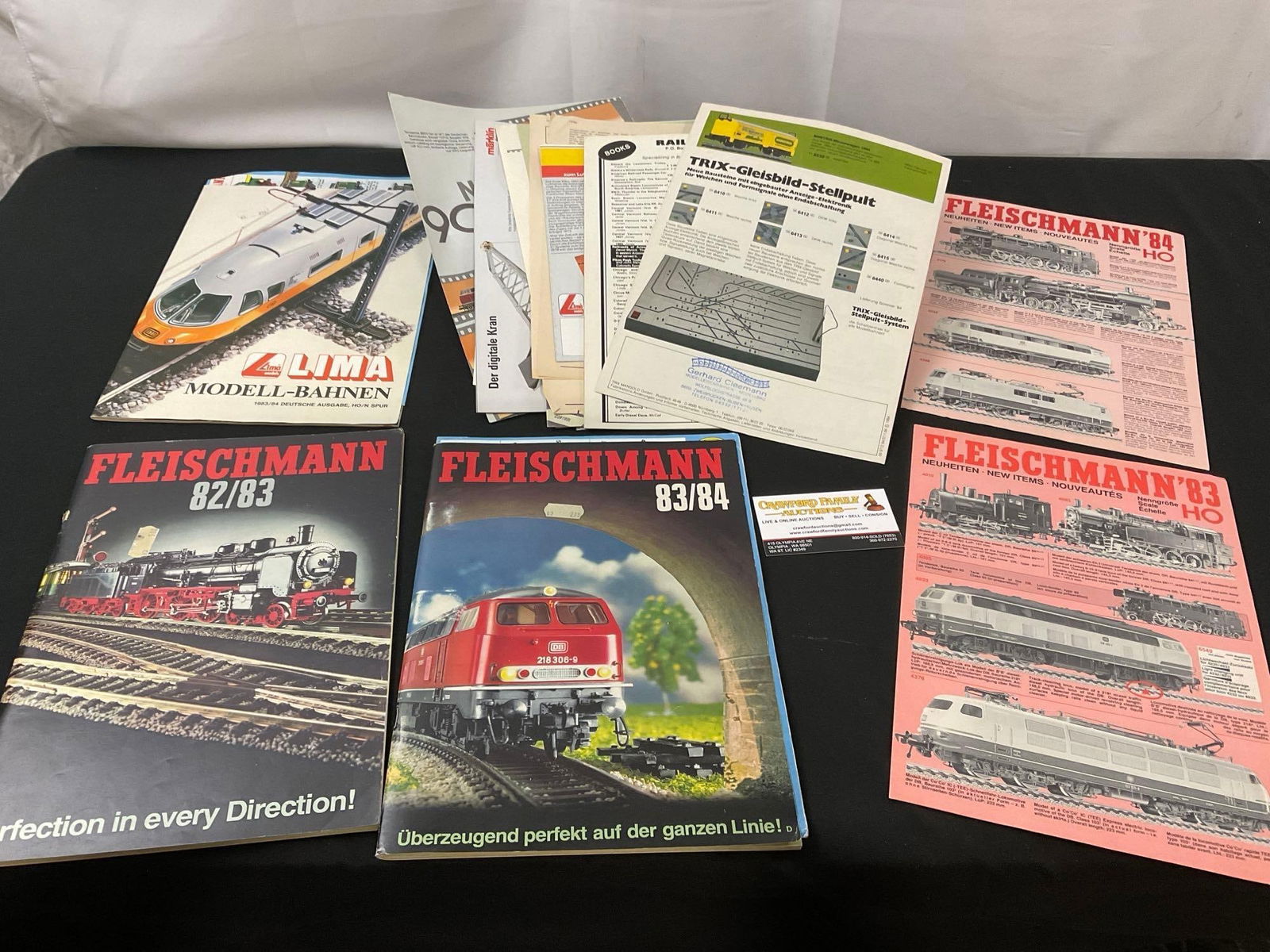 Assorted Vintage German Train Model Catalogs, Fleischmann, Lima, Roco, LGB and more (1 of 2)
