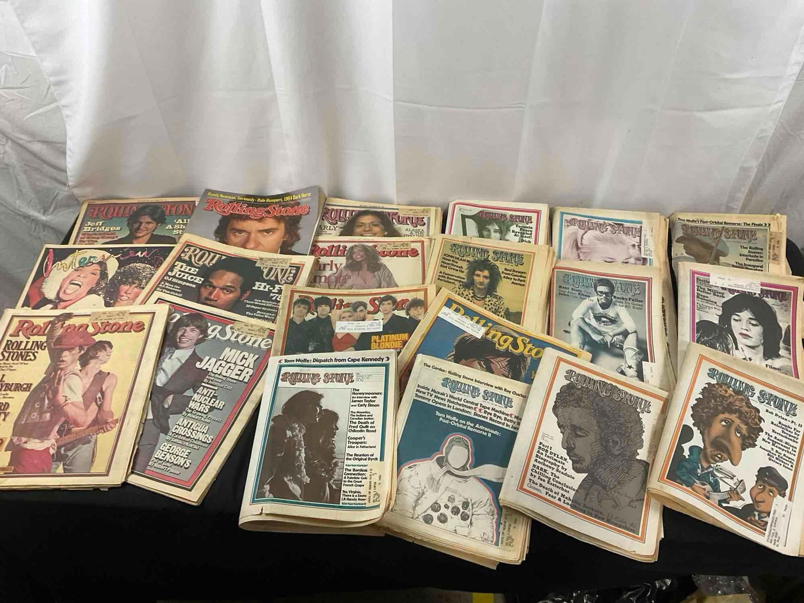 Vintage Rolling Stone Magazine, 20 Issues, 1970-1980s, incl. Rod Stewart, Mick Jagger, Carly Simon (1 of 5)