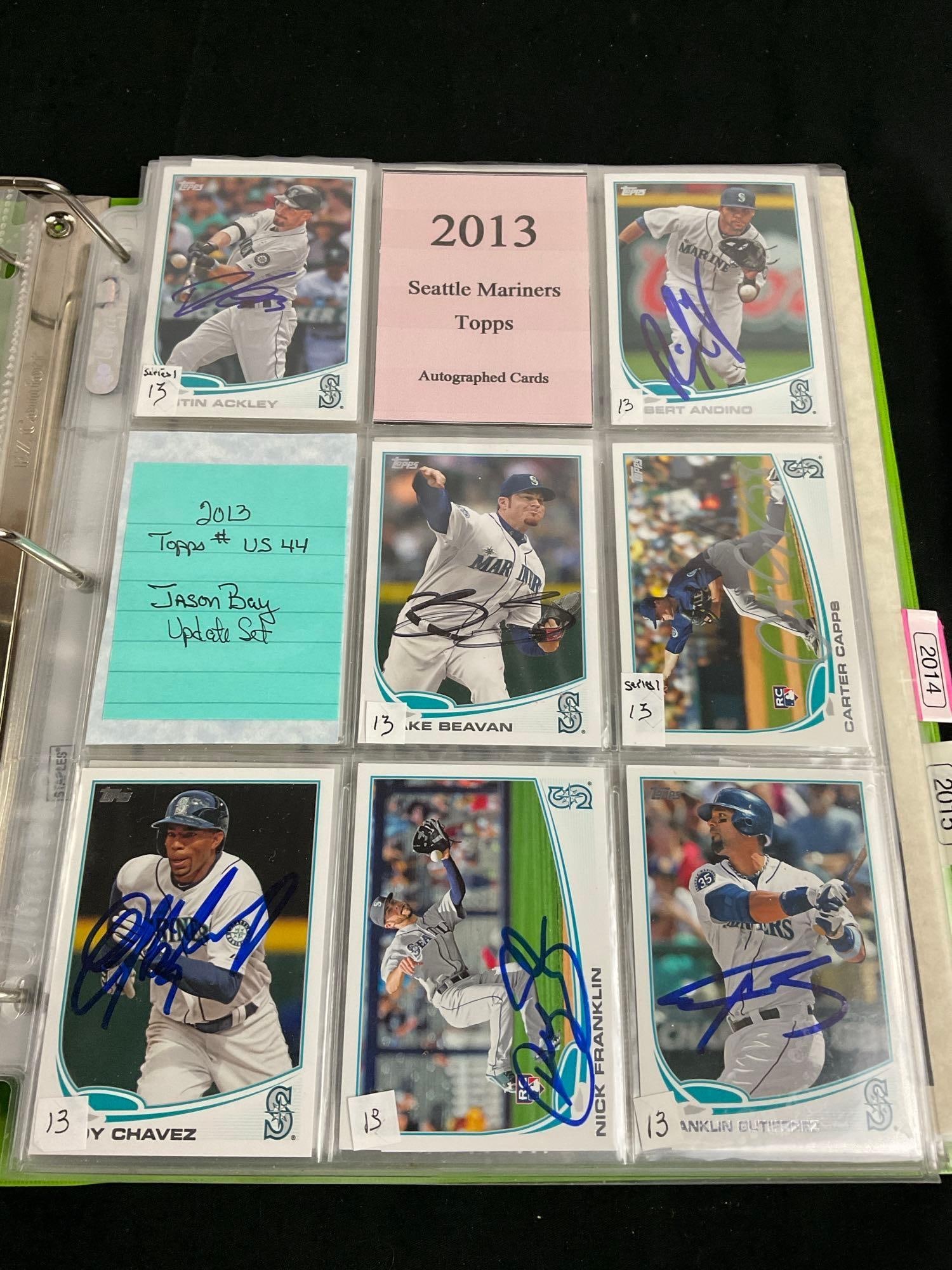 Collection of Mariners Signed Baseball Cards From 13'-15' - See pics (1 of 9)