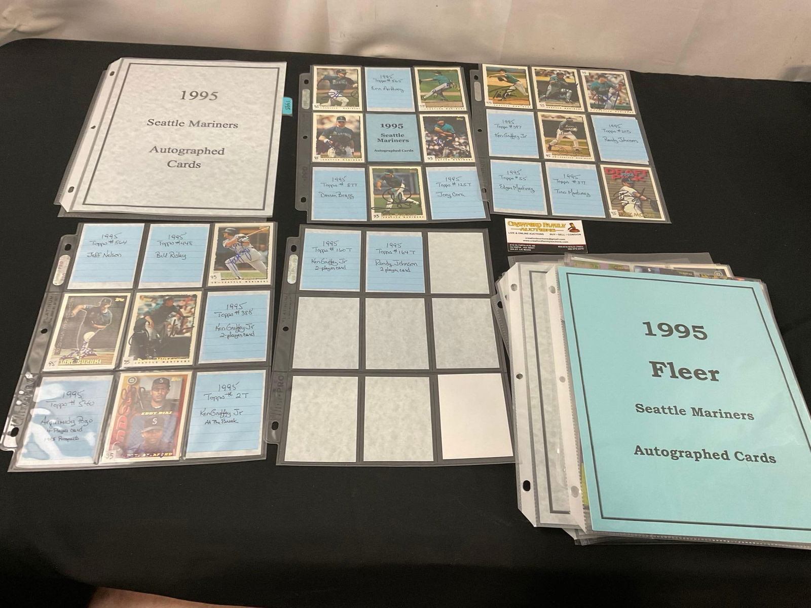 Vintage Seattle Mariners Baseball Card Collection, 1994-1997, Fleer & Topps, many signed! (1 of 9)