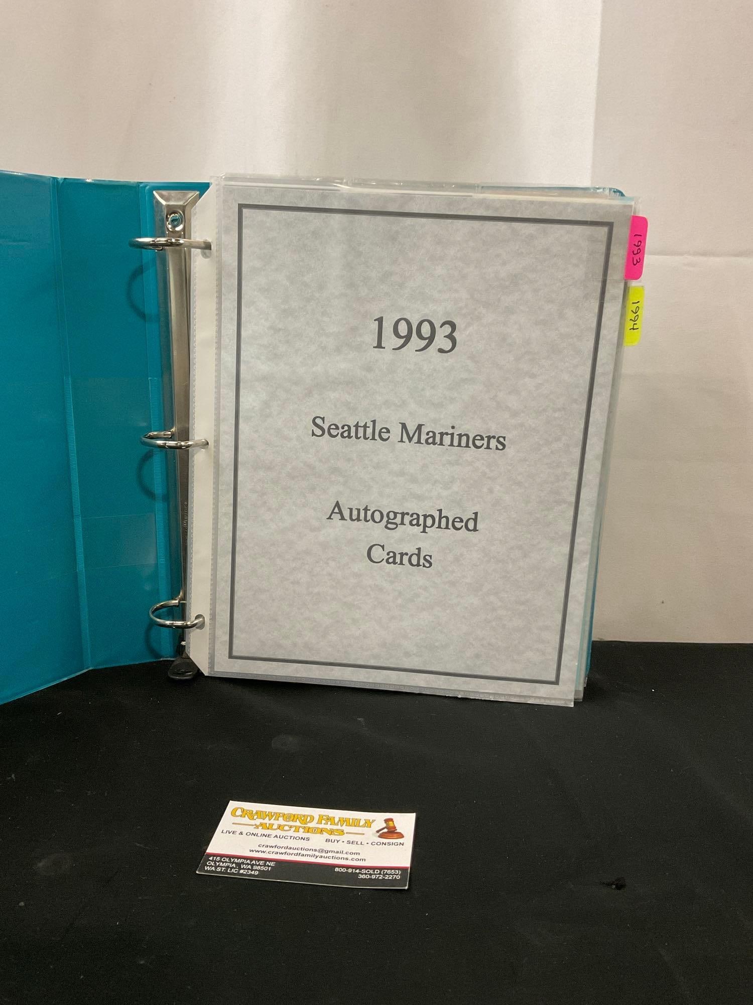 Vintage 1993 & 1994 Seattle Mariners Baseball Cards, some Signed (1 of 20)