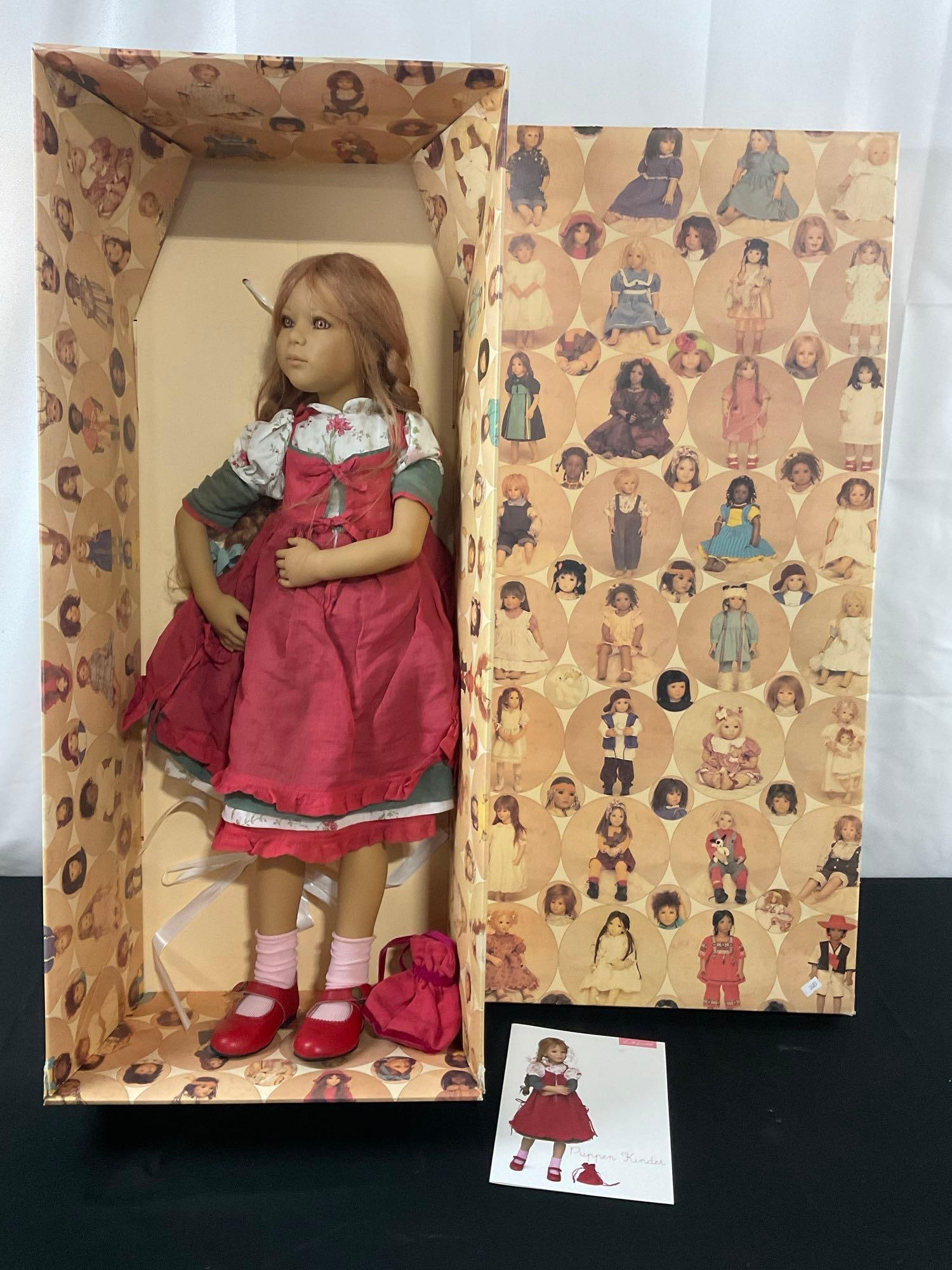 Vintage Annette Himstedt German Doll Vinyl Collectibles, Jana, 30.5 inch: Appears to be in good shape, in original packaging. The doll measures approx 30.5 inches tall. See pics. E-2685