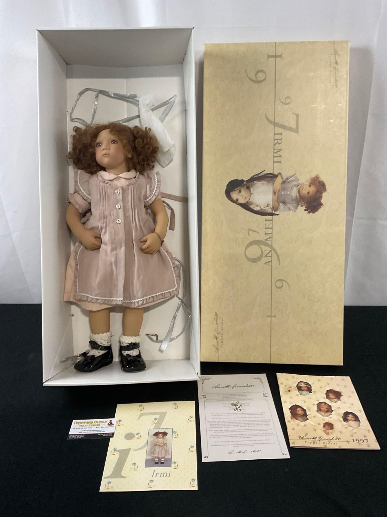 Vintage 1997 Annette Himstedt Vinyl Collectible Doll, Irmi, 22 inch (1 of 6)