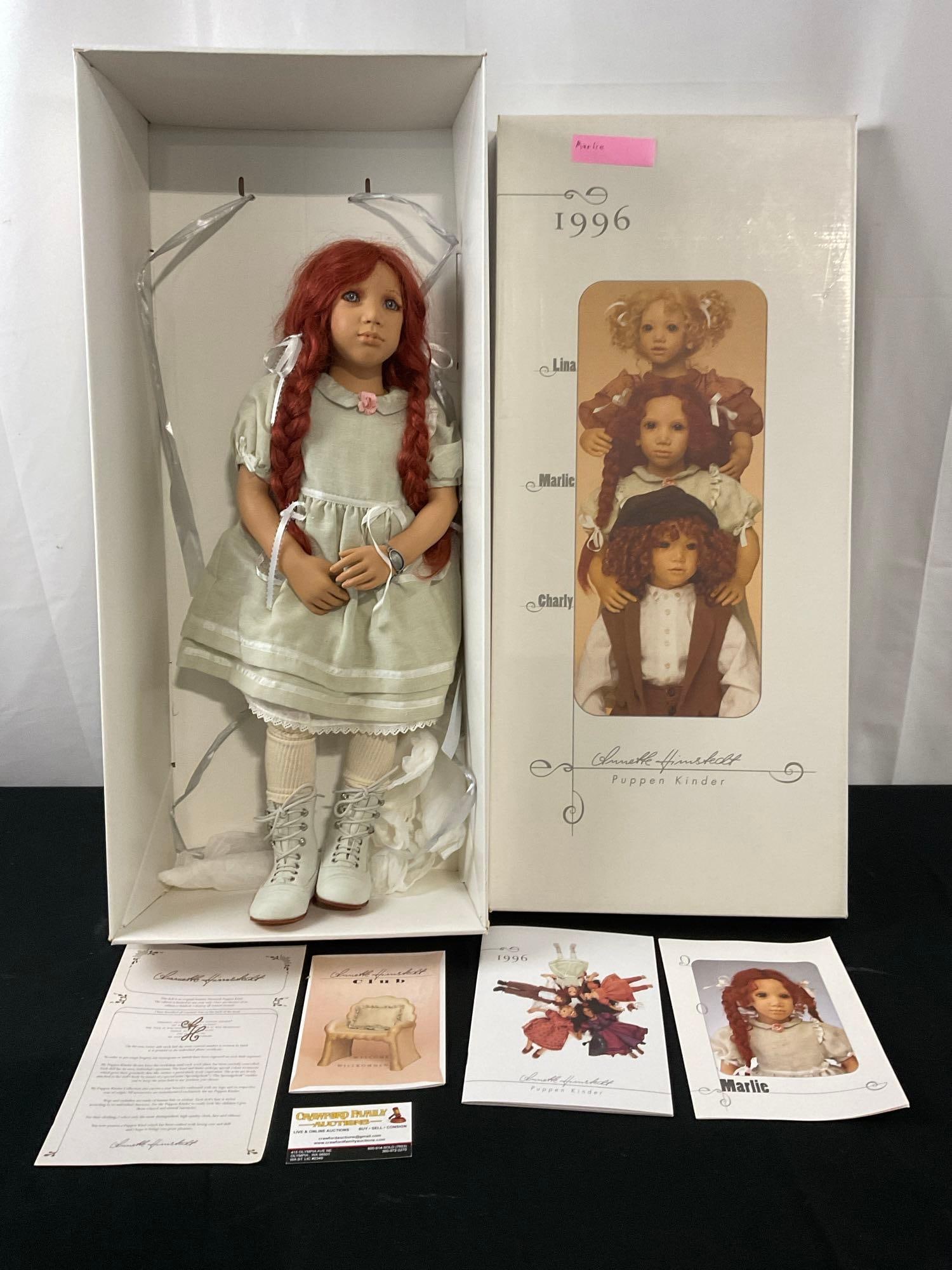 Vintage 1996 Annette Himstedt Vinyl Collectible Doll, Marlie, 24 inch (1 of 5)