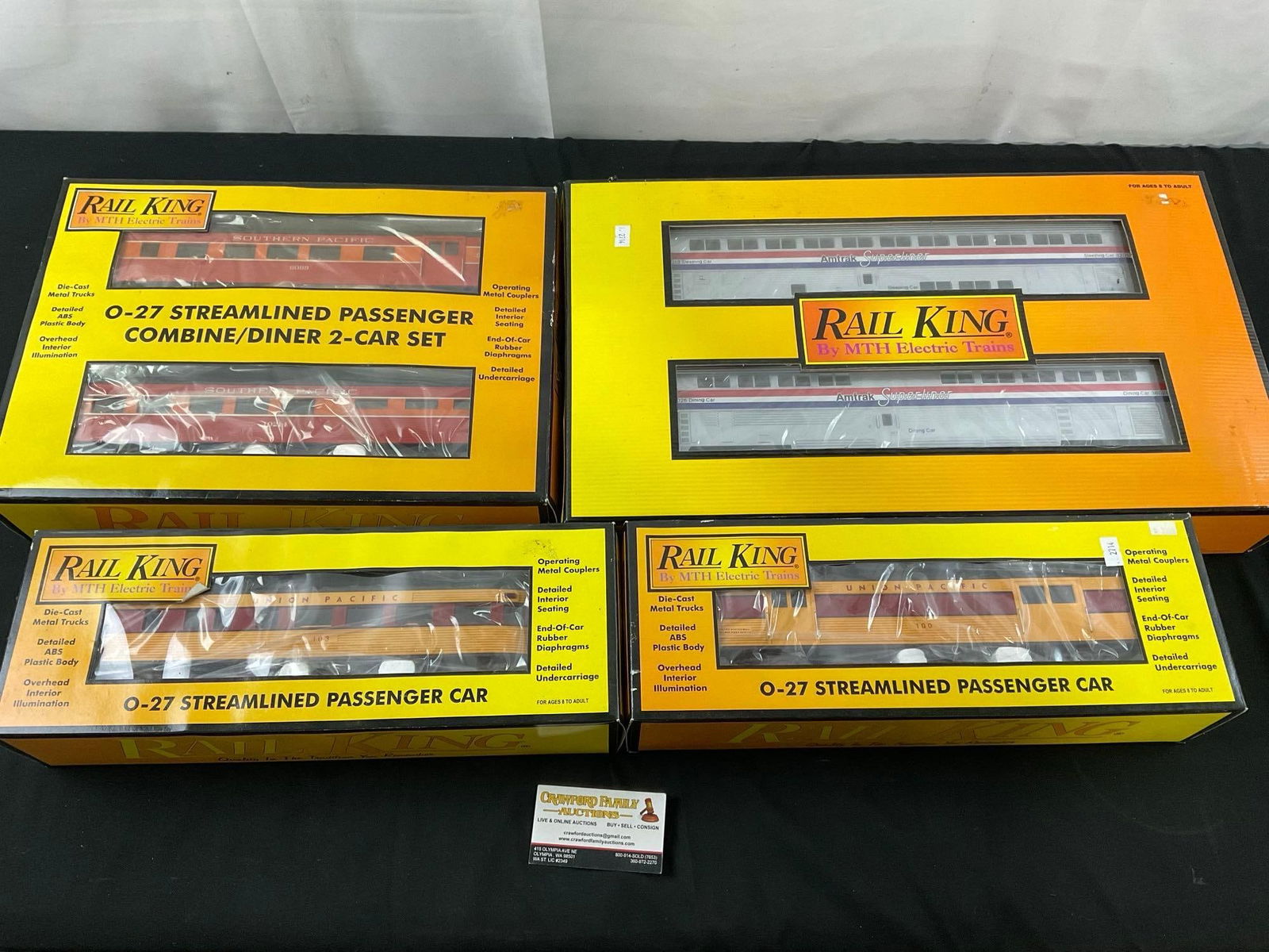 4 RailKing MTH Electric Train Sets in Original packaging See Desc for names, Scale O-27 (1 of 4)