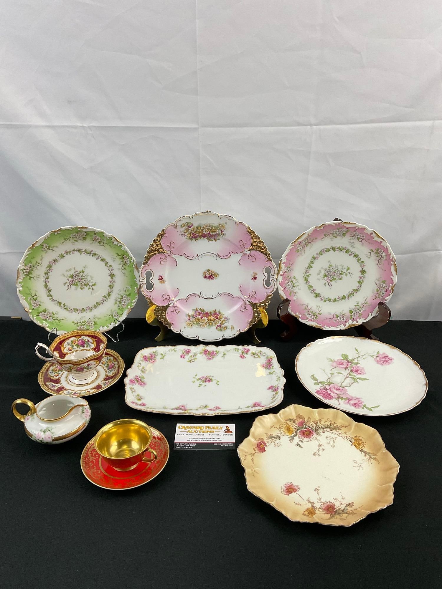 11 pcs Vintage European Porcelain Dish Assortment. Doulton Burslen, Haviland Limoges & More. See: 11 pcs Vintage European Porcelain Dish Assortment. Doulton Burslen, Haviland Limoges & More. 2 pcs T&V France. 2x Royal Albert Bone China England. 1x Doulton Burslen England. 2x Limoges France