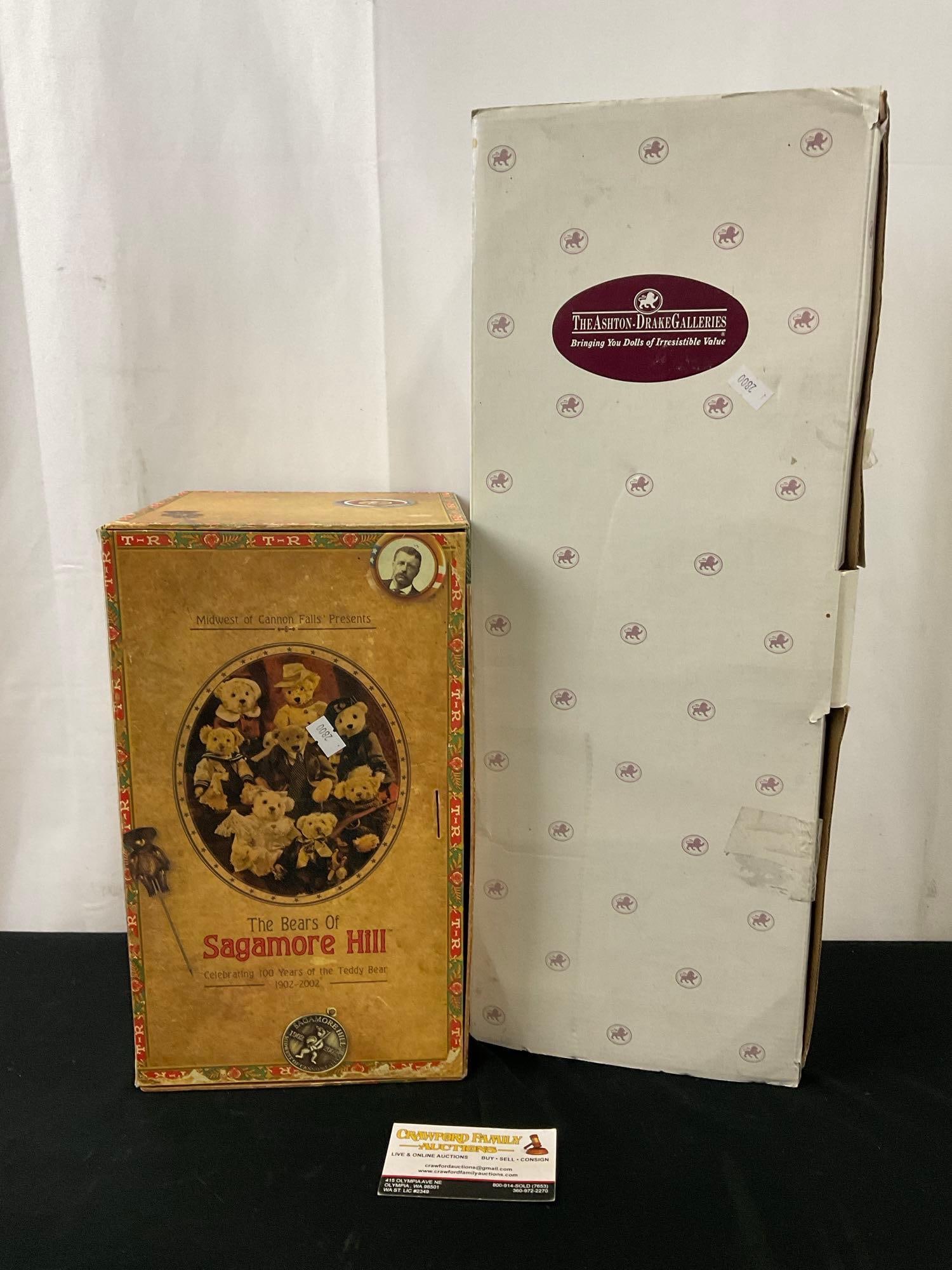 Kermit Roosevelt, The Bears of Sagamore Hill & Ashton Drake Princess Diana Porcelain Doll w/ COA (1 of 7)