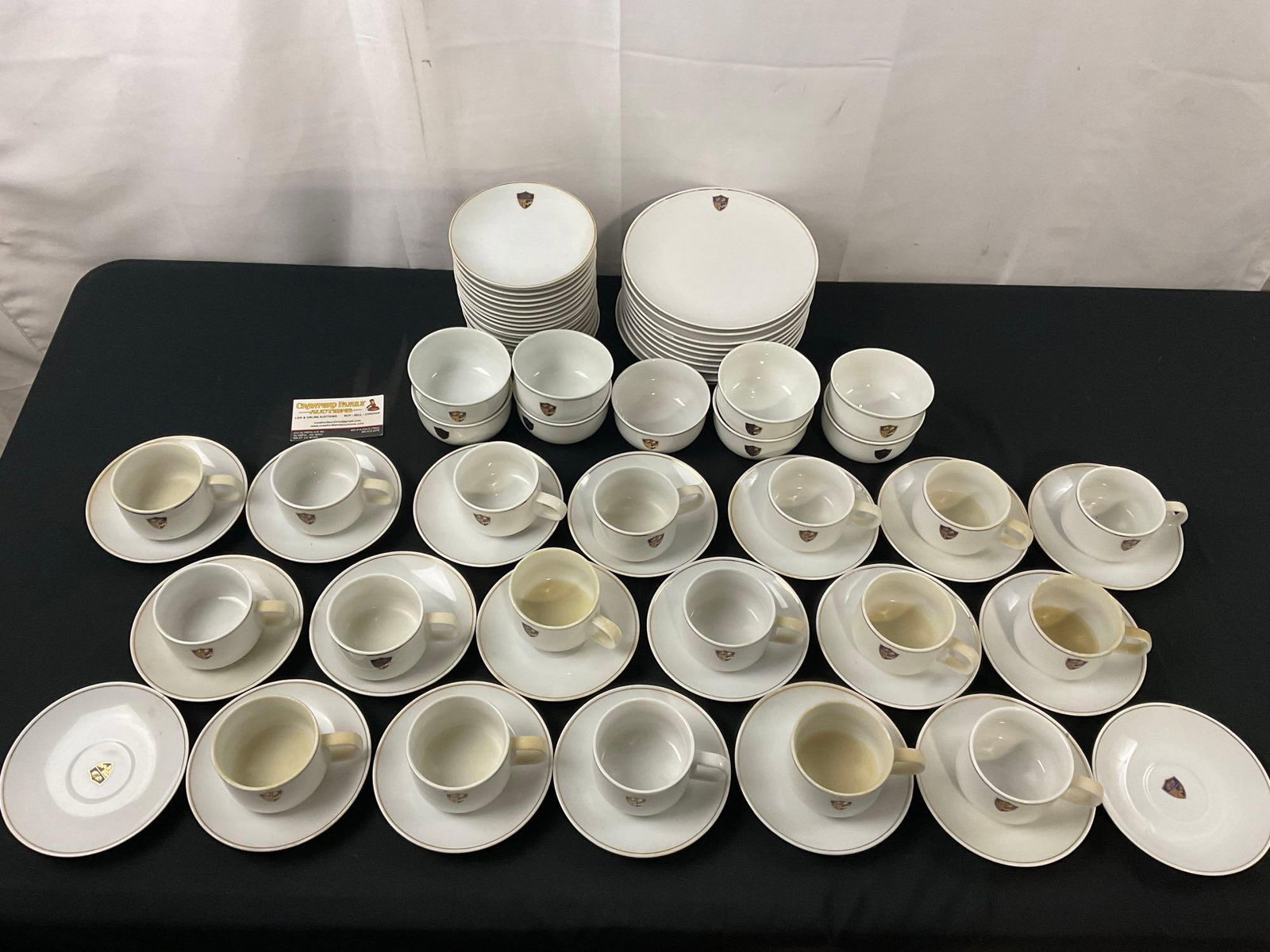 Vintage Set of China, Western Airlines Abco Tableware, approx 77 pieces (1 of 6)