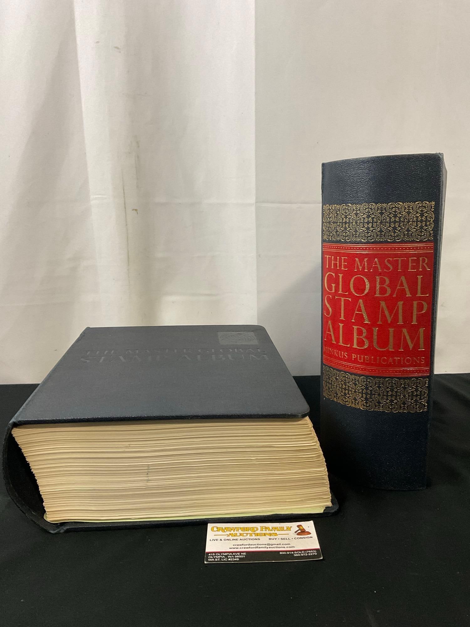 Pair of Stamp Collecting Albums, The Master Global Stamp Album Minkus Productions (1 of 6)