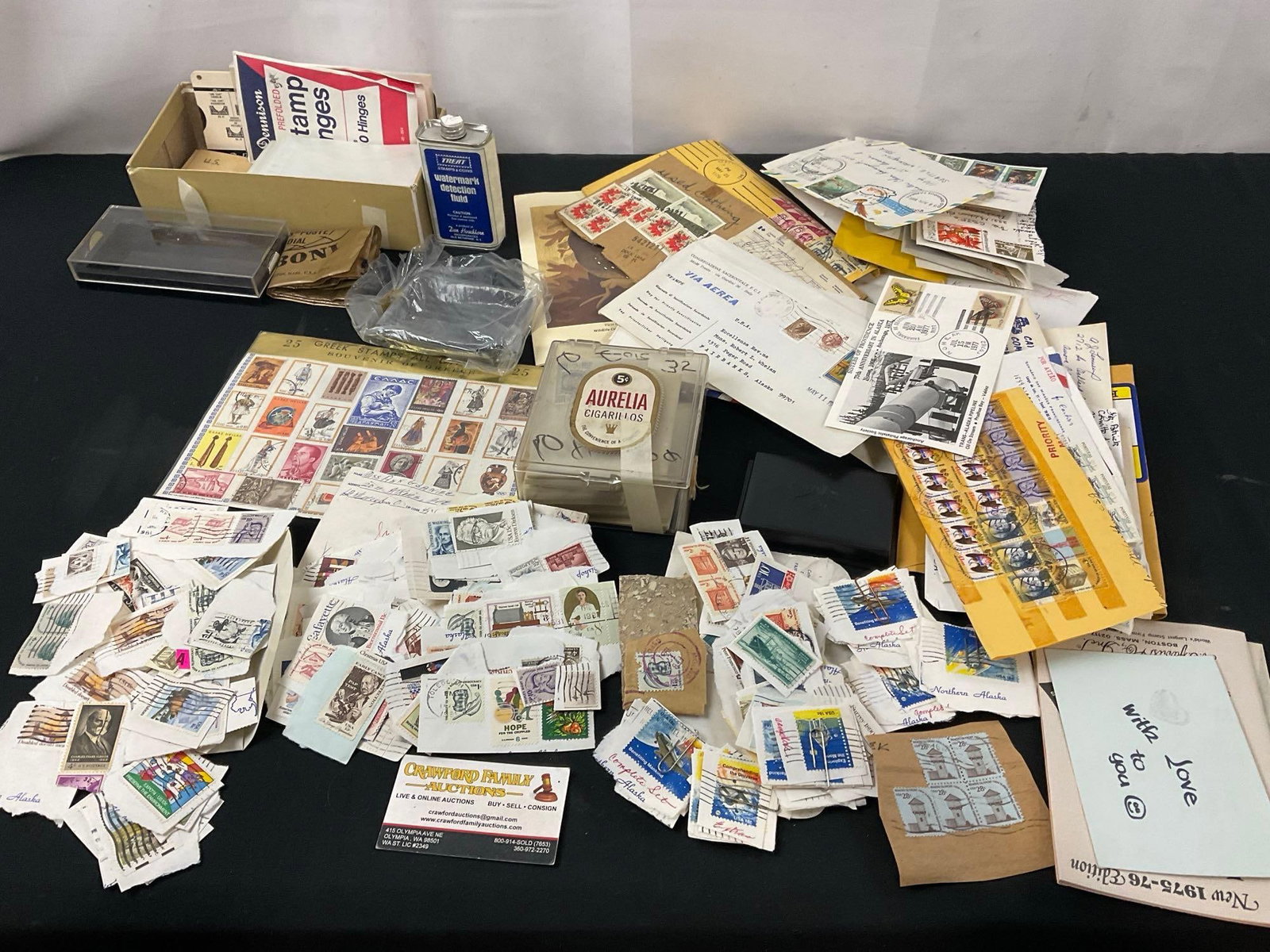 Assortment of Stamps, Envelope Corners, Collecting Supplies, Envelopes of Loose pieces (1 of 6)