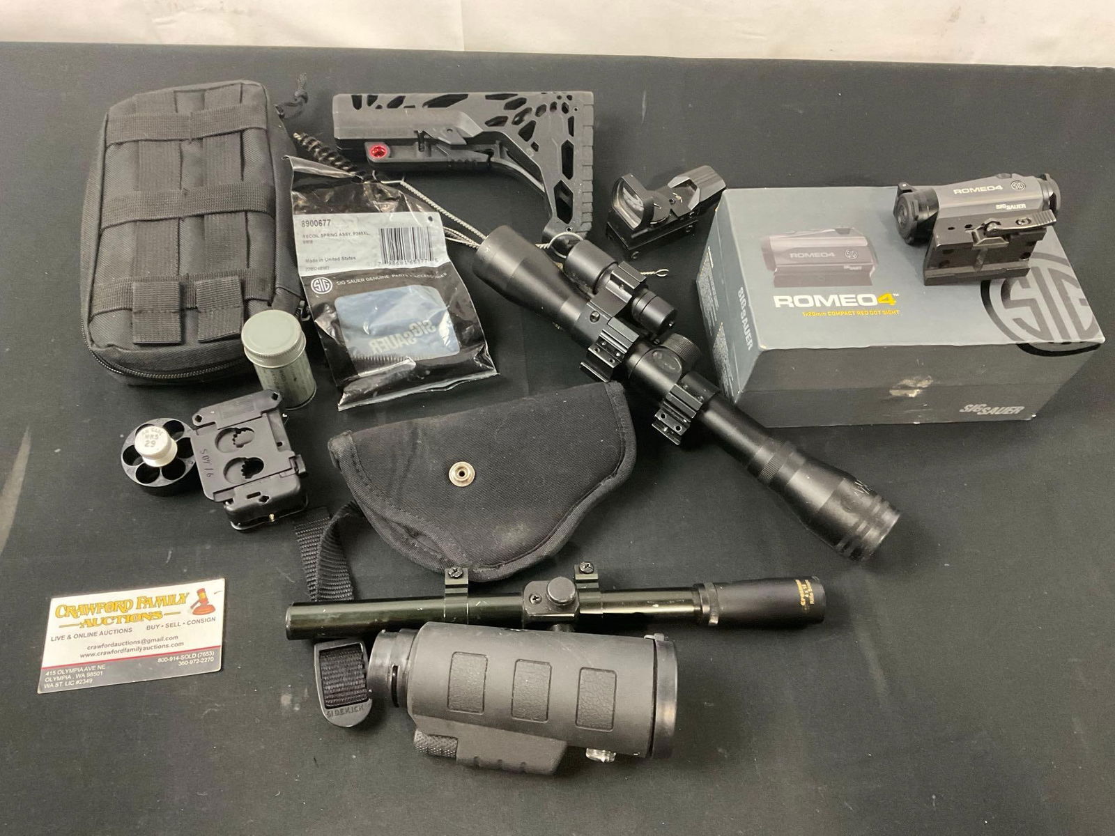 SigSauer Romeo 4B Compact Red Dot Sight, assorted Scopes, Cleaning kit, Stock Buttplate, Speedloa... (1 of 10)