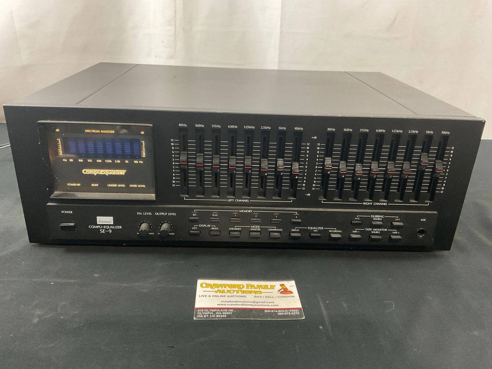 Sansui Model SE-9 Graphic Equalizer, tested and working (1 of 4)