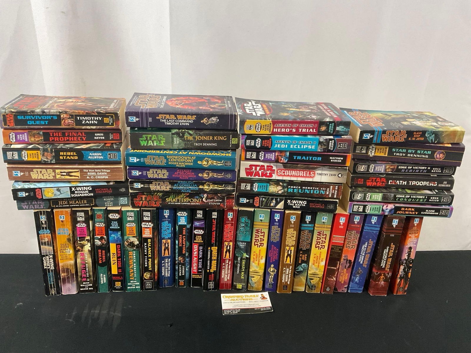 47 Assorted Star Wars Books, all different eras, 1990s-early 2000s (1 of 3)
