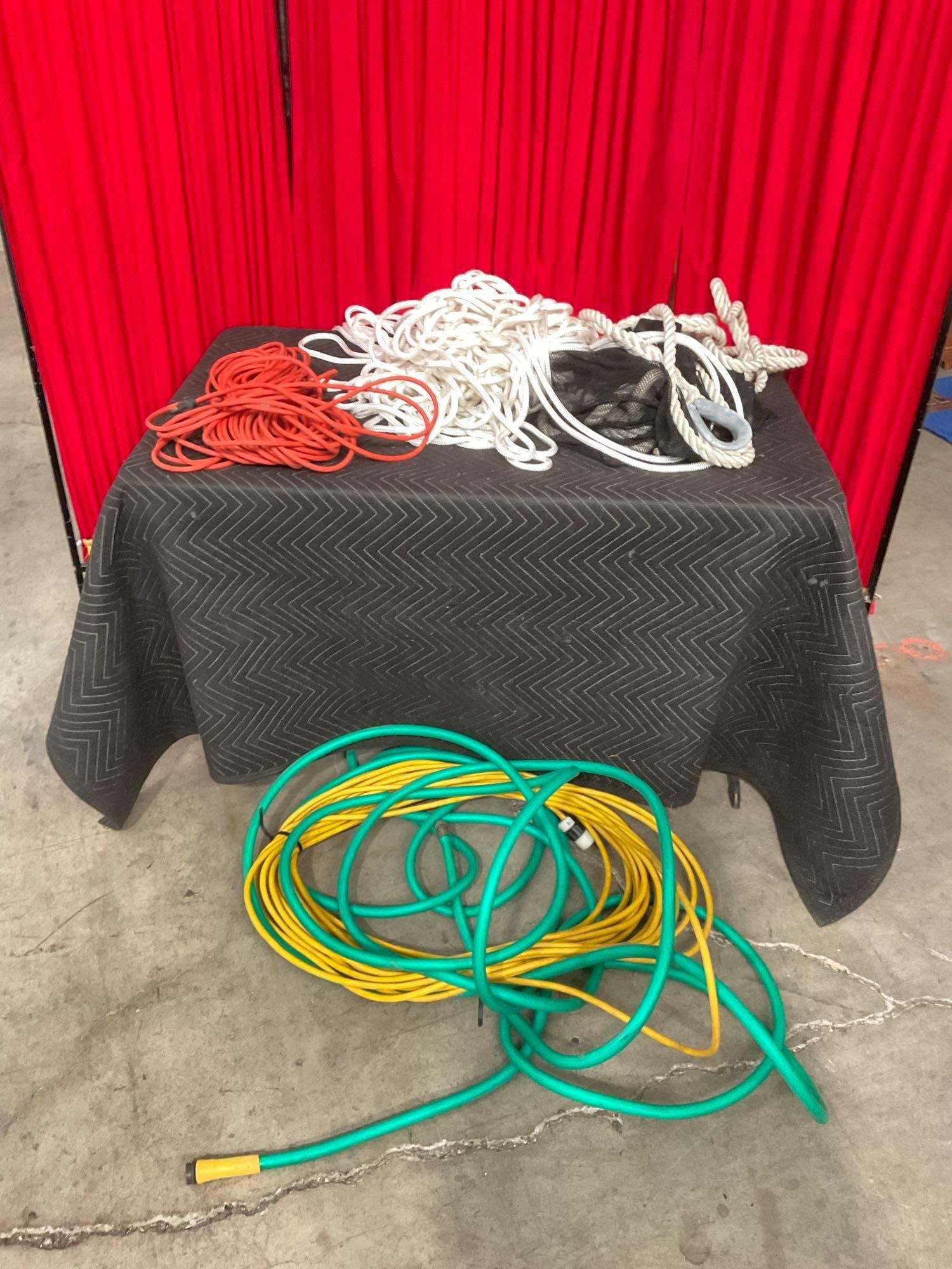 Large Amount of Rope & Extension cords incl. Garden Hose - See pics (1 of 4)