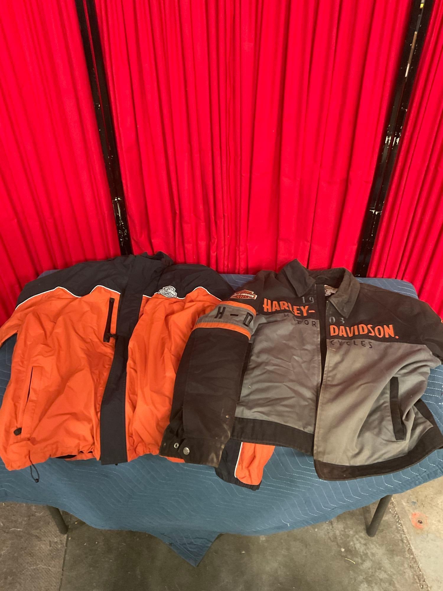 2 Vintage Harley Jackets - Rain Jacket & Riding Jacket - In good shape - See pics (1 of 7)