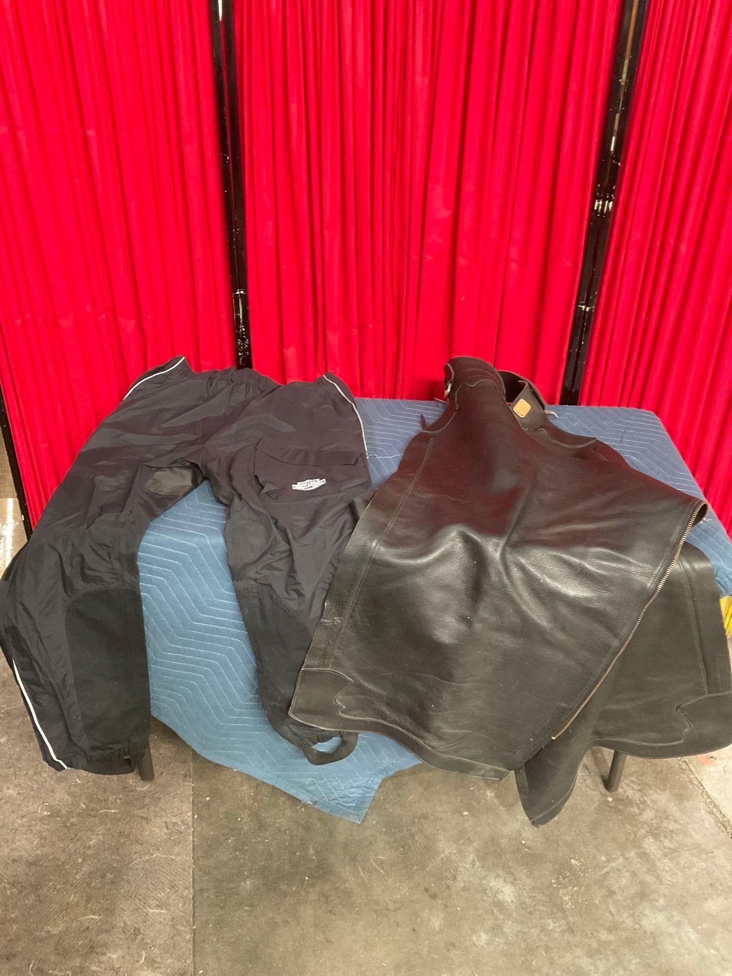 Harley Davidson Track Pants & D+F Custom Riding Chaps - See pics: In good shape. Pants are size XXL. T-2930
