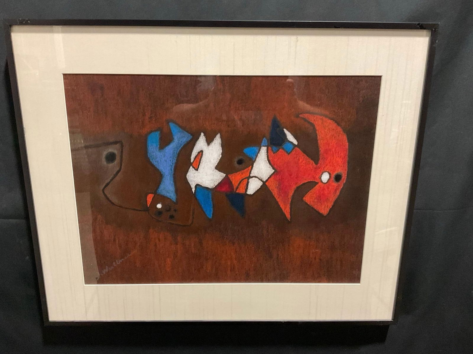 Framed Original Abstract Painting by Janet Wullmer-Faiss, 24 x 30 inches (1 of 6)