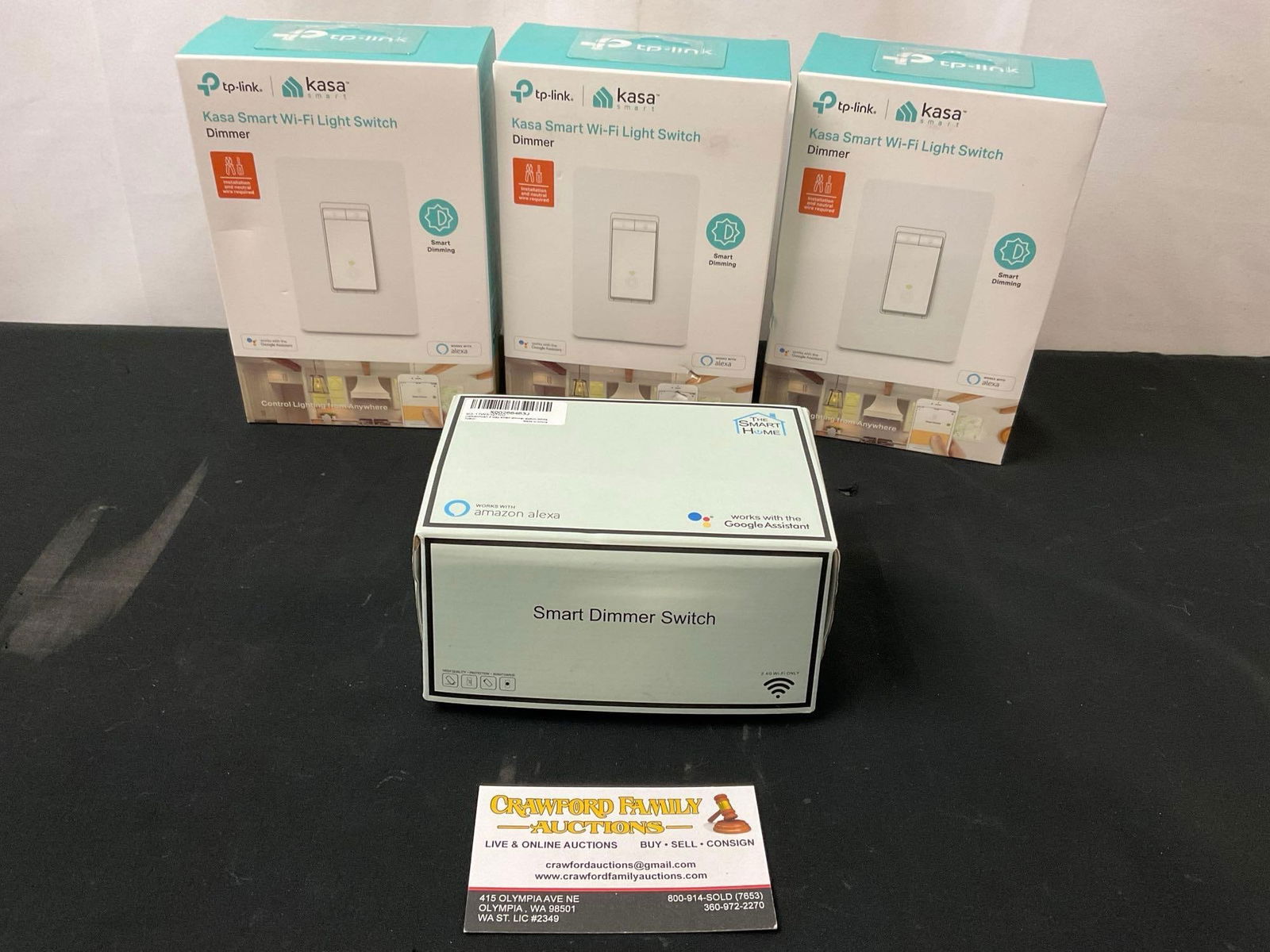 3x TP LINK Kasa Smart Wi-Fi Light Switches, and Smart Dimmer Switch, in original packaging (1 of 6)