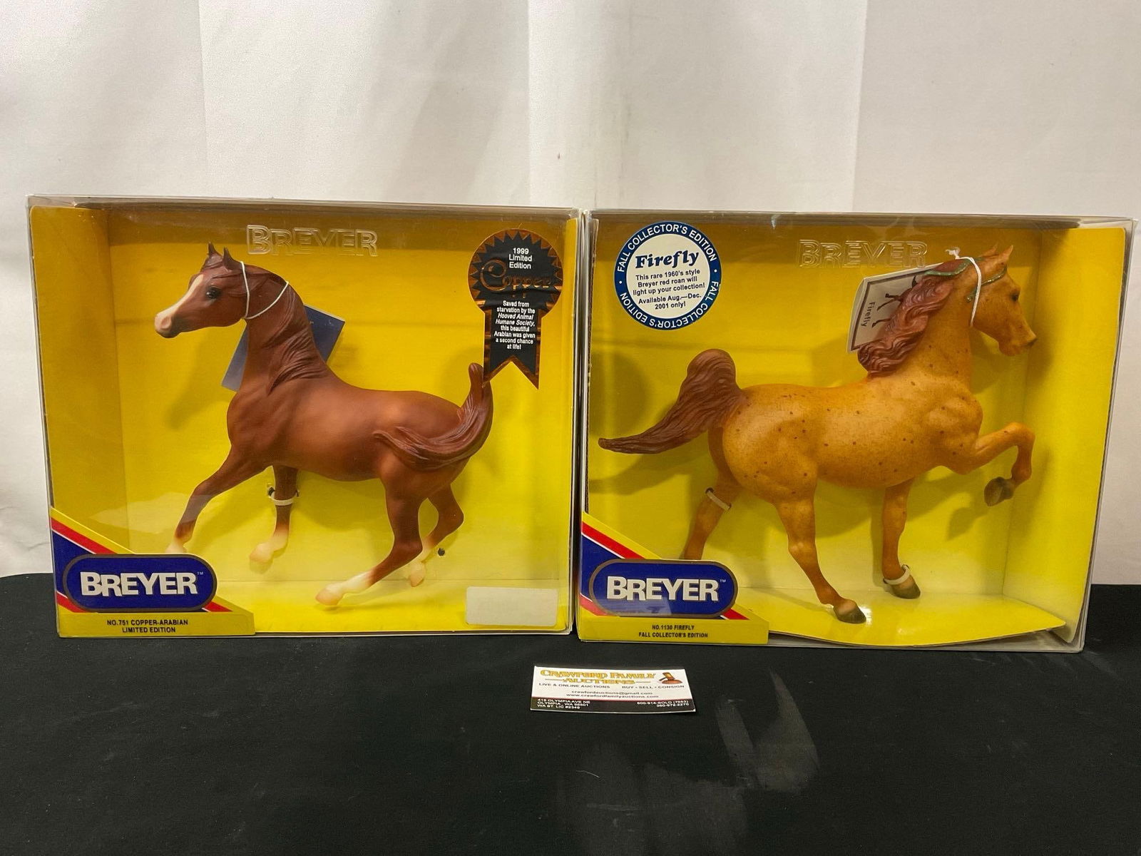 Pair of Breyer model Horses, no. 751 Arabian LE & no. 1130 Firefly Fall Collectors Edition (1 of 4)