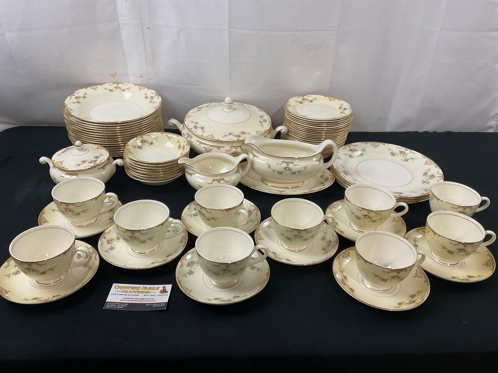 Vintage Eggshell Nautilus China Dinnerware, approx 72 pieces, service for 8+ (1 of 5)