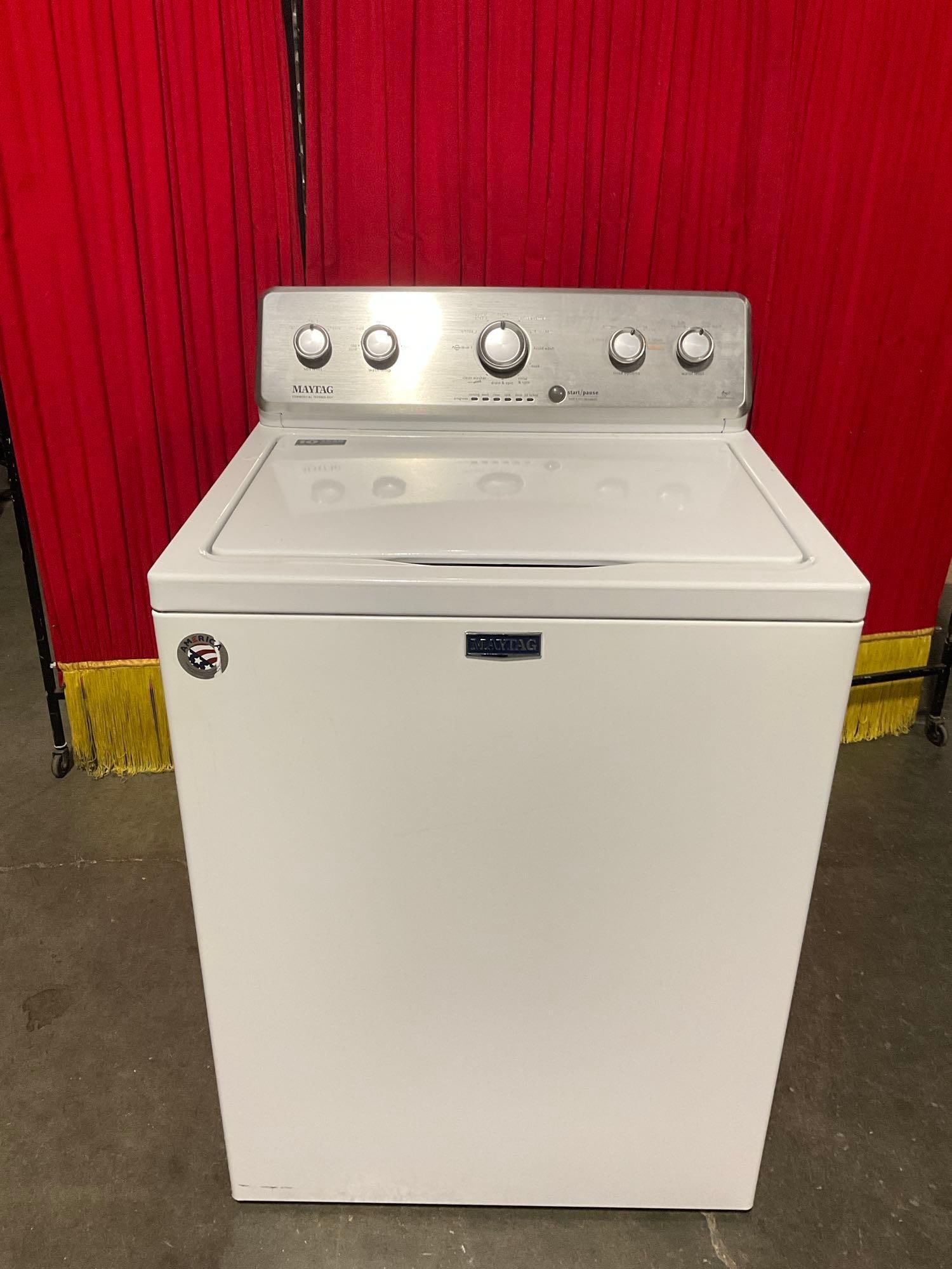 4.5 cu. ft. High-Efficiency White Top Load Washer Machine w/ Deep Water Wash and PowerWash Cycle (1 of 8)