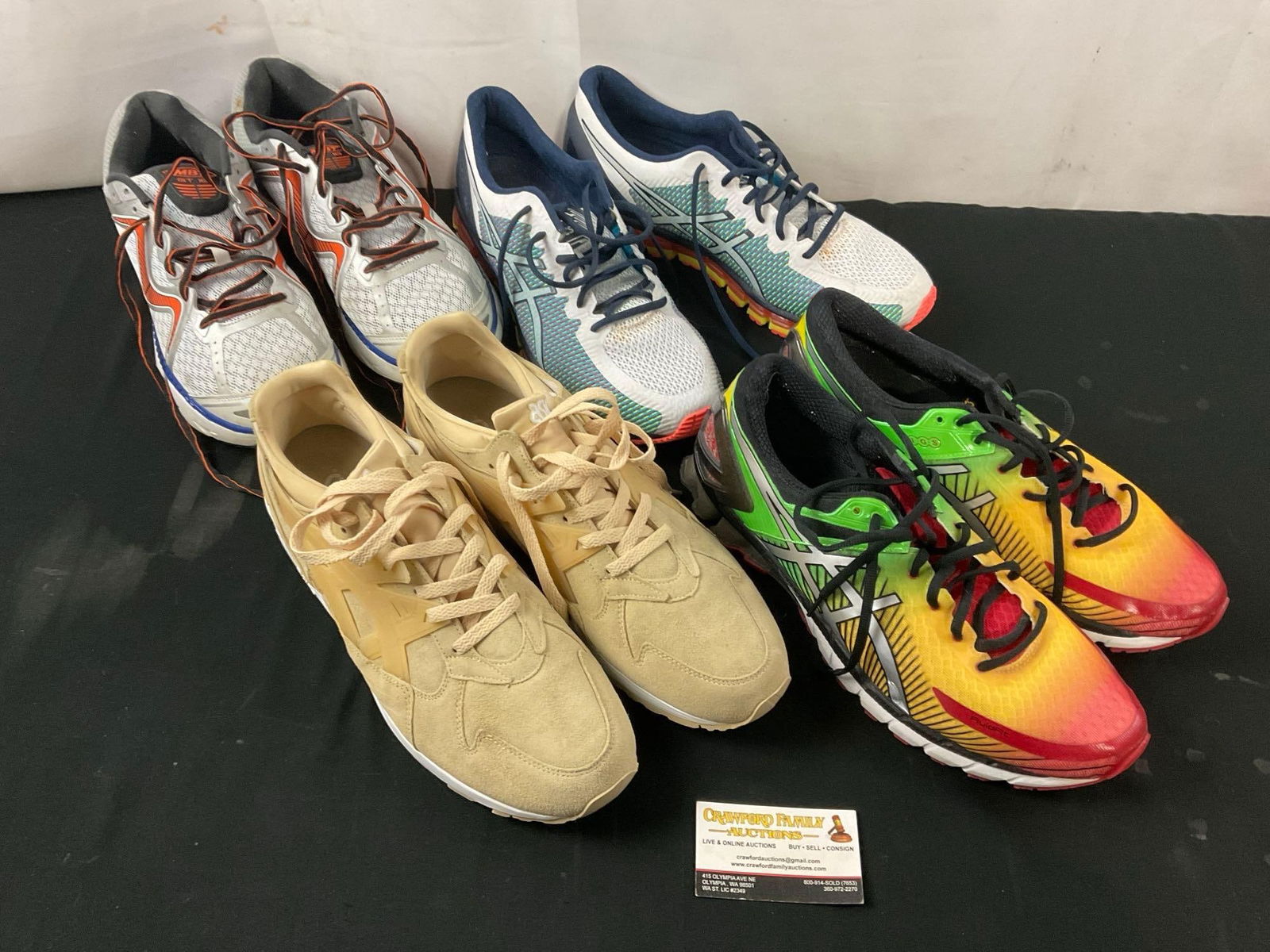 4 Pairs of Athletic Mens Shoes Size 12-13, Asics Gel-Kayano, Gel Kinsei6 & Gel Quantum, & MBT Zee... (1 of 9)