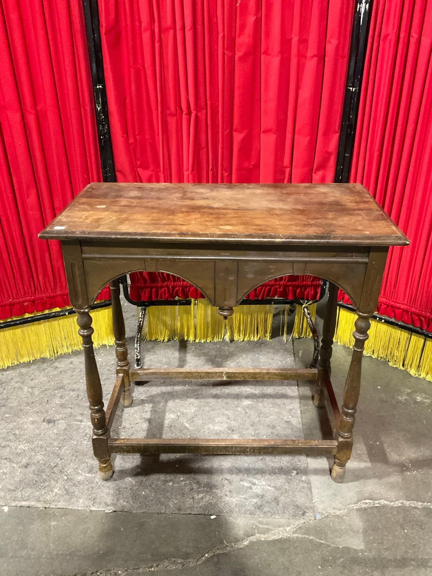 Antique 19th Century Walnut Carved Hall Table/ End Table - See pics (1 of 4)