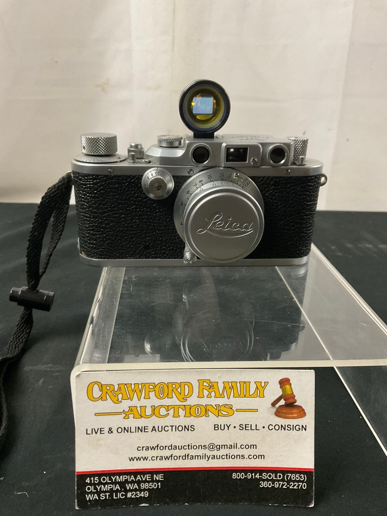 Vintage Leica D.R.P. Ernst Leitz Wetzlar Camera w/ Summaron Lens f=3.5cm 1:3.5, Tele-Wide Finder (1 of 7)