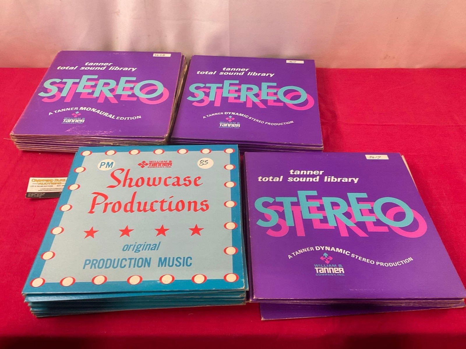 40+ Vintage Unique Records from Local Radio Station KGY, incl. Tanner Total Sound Effects Library: These are various sound effects on vinyl. Appears to have some wear from over the years, from the KGY local radio station in Olympia. Some promotional, a lot are marked with a card with notes for radi