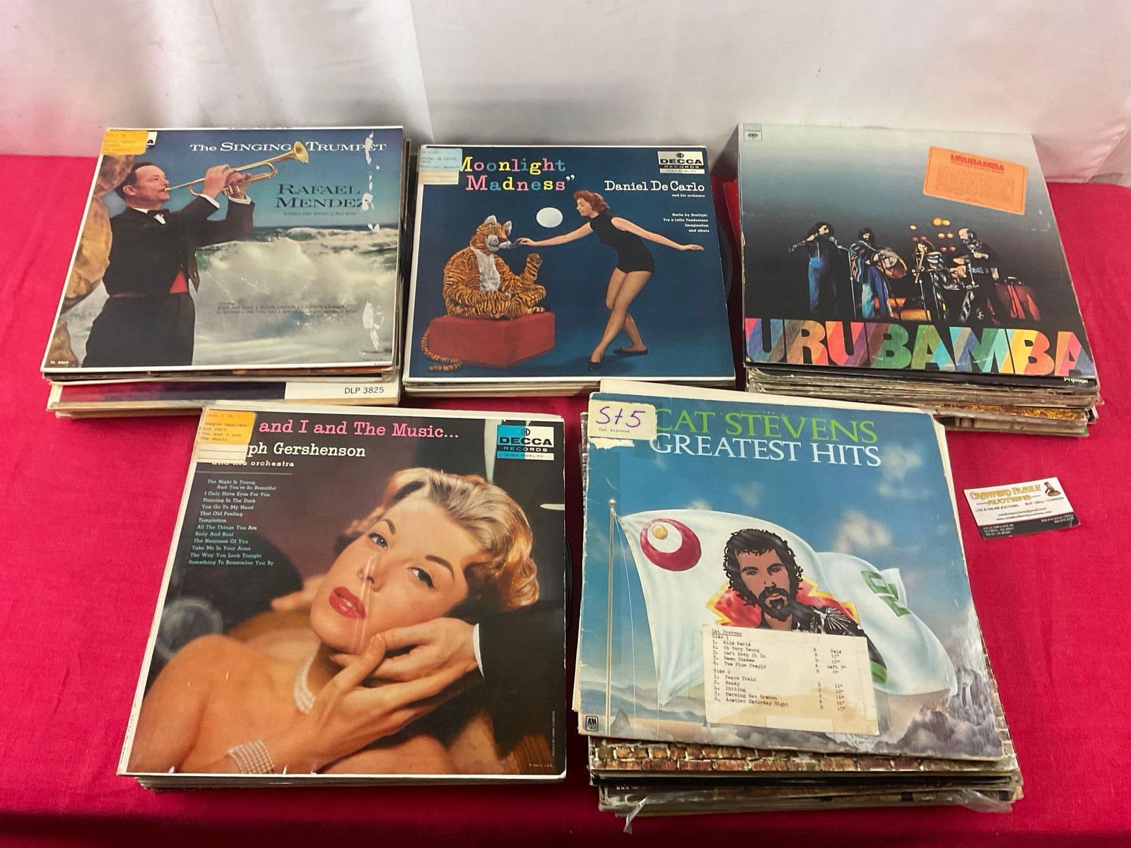 50-60 Vintage Records from Local Radio Station KGY, incl. Cat Stevens, Serpico, The Guess Who & m... (1 of 4)