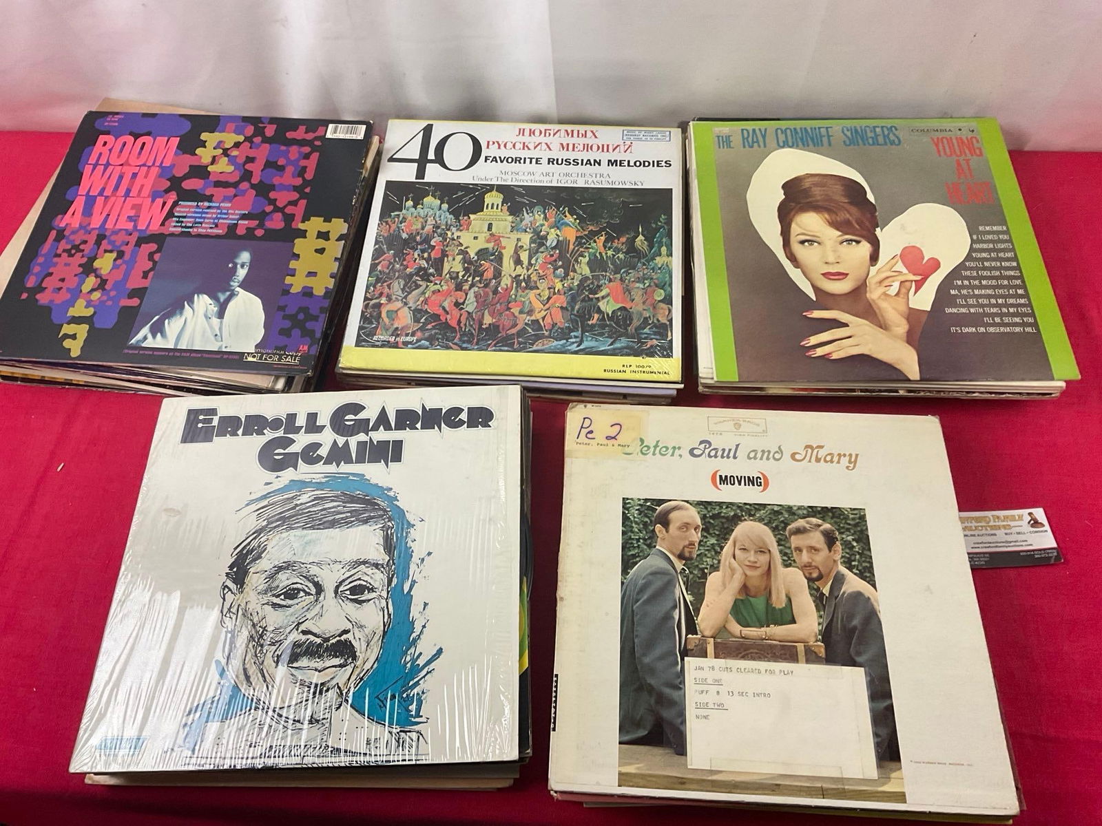 50-60 Vintage Records from Local Radio Station KGY, incl. Peter, Paul and Mary, Ray Conniff Singers (1 of 3)