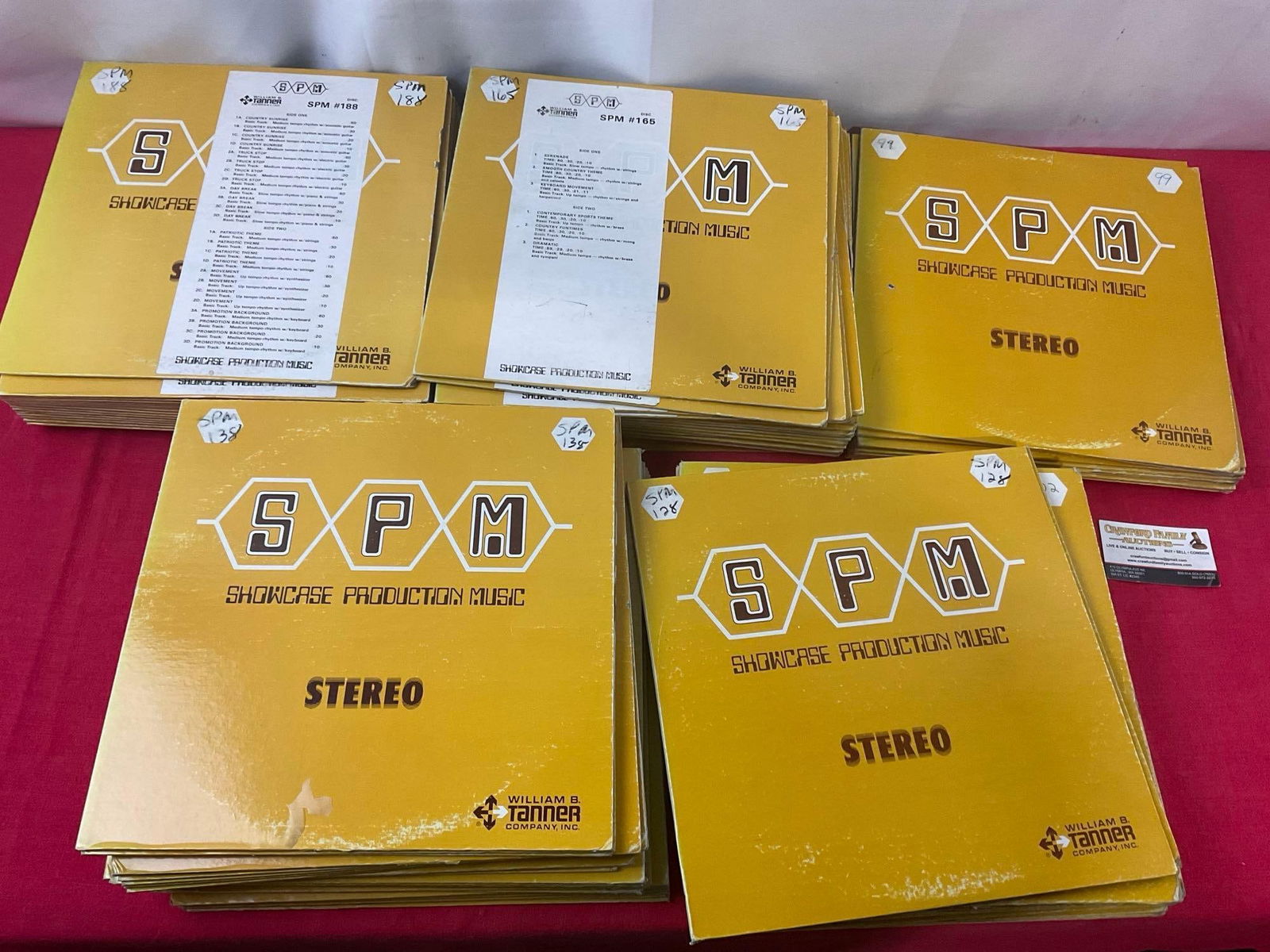 50-60 Vintage Records from Local Radio Station KGY, incl. Showcase Production Music, Sample Music (1 of 3)