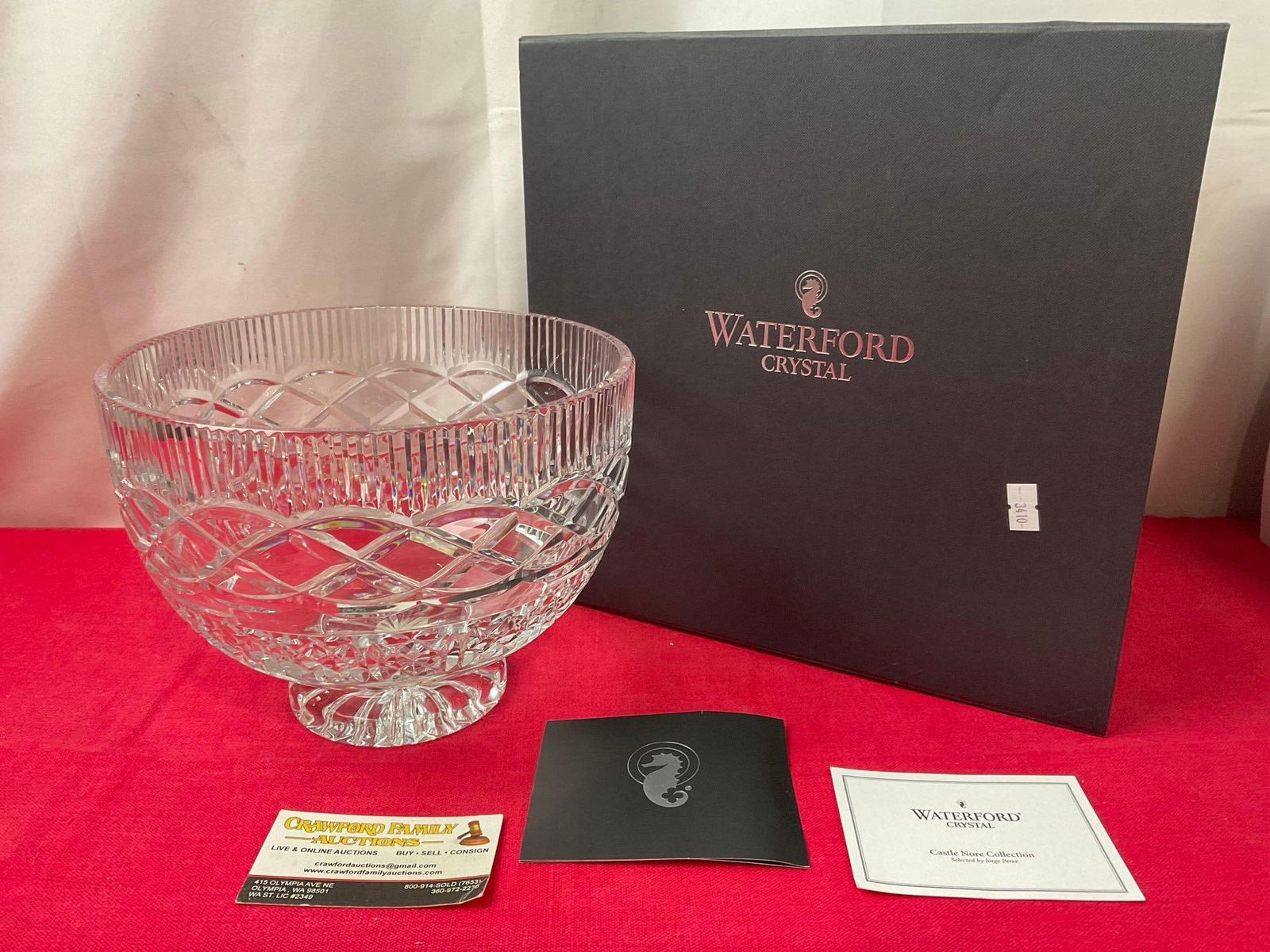 Waterford Crystal Book of Kells Bowl, 9 inch diameter, w/ original box (1 of 6)