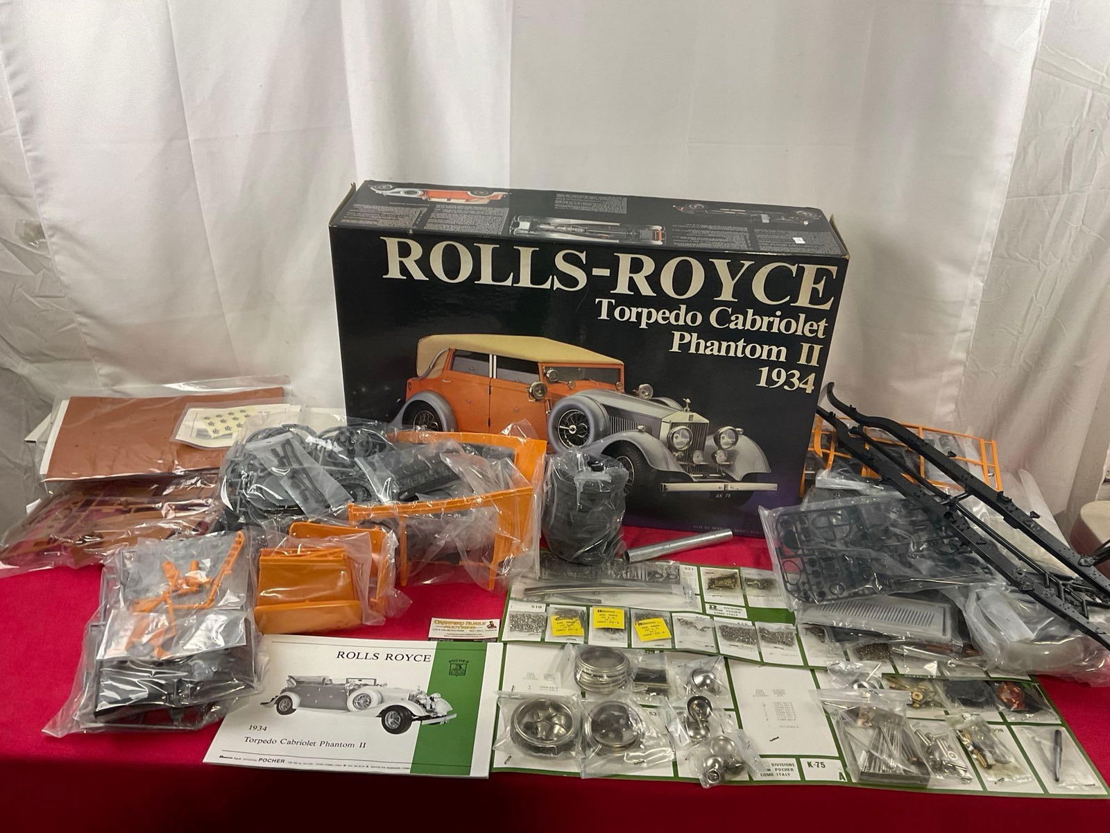 Pocher Rivarossi Rolls-Royce Torpedo Cabriolet Phantom II 1934 Model, w/ original box & manual (1 of 3)