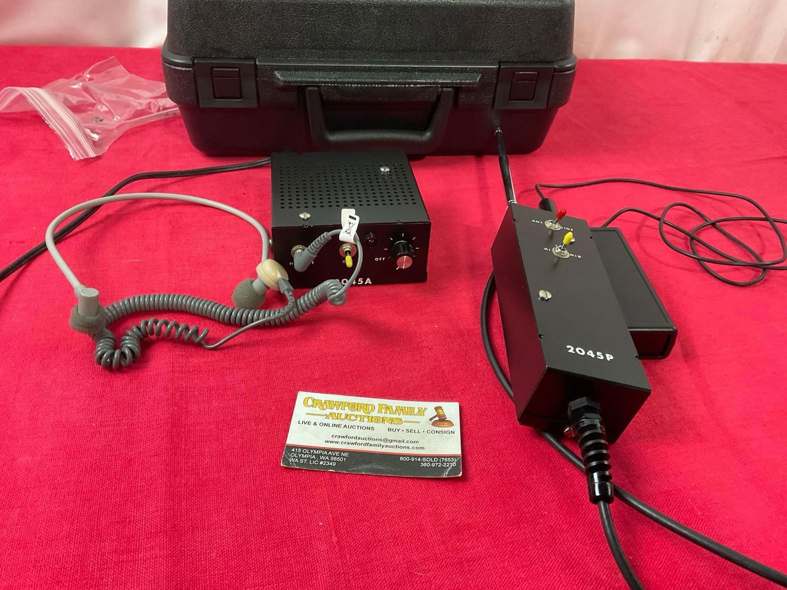 Unique Amplifier & Probe 2045A & 2045P for Home Surveillance Checking in heavy duty plastic case (1 of 2)