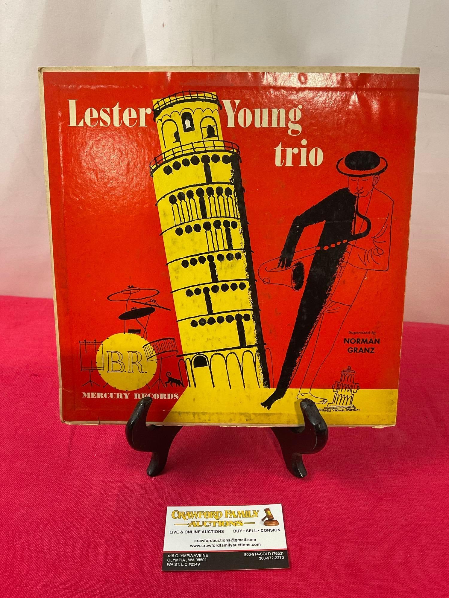 rare 1951 Lester Young Trio 10 inch Vinyl Jazz Record in cover, C-104 Mercury (1 of 5)