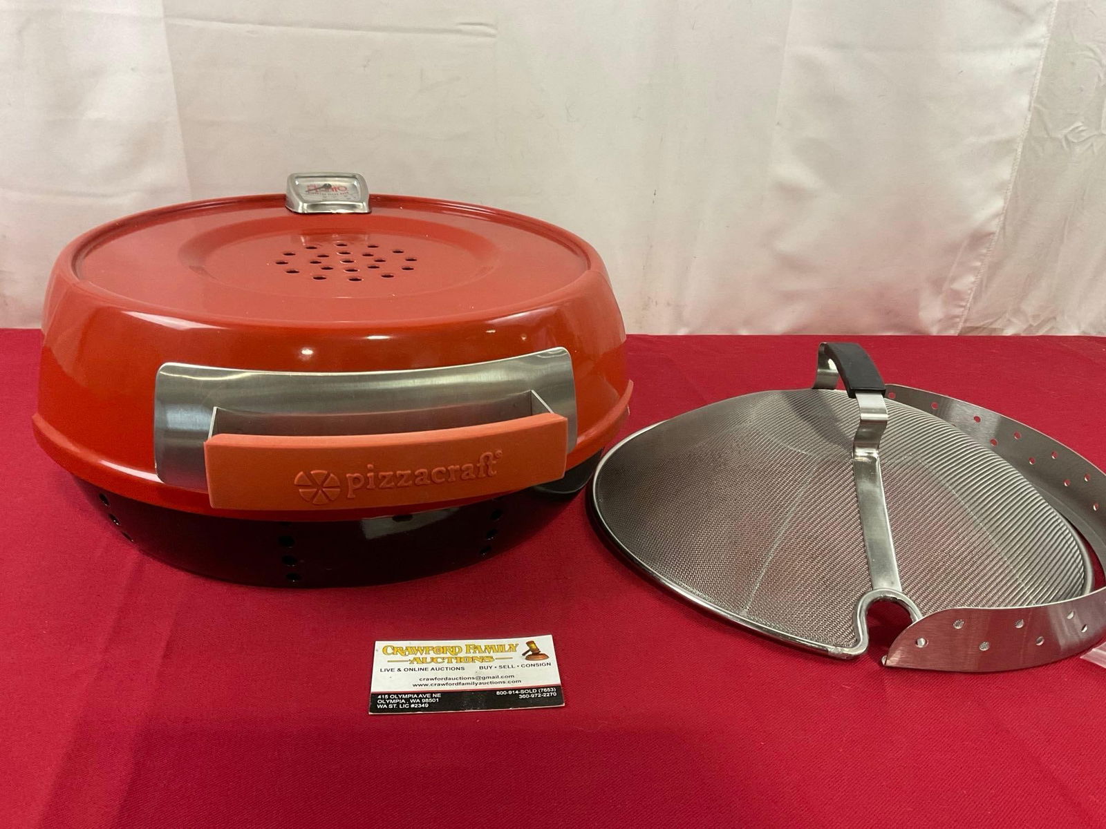 Pizzeria Pronto Stovetop Pizza Oven, in original box, pizza stone included (1 of 5)