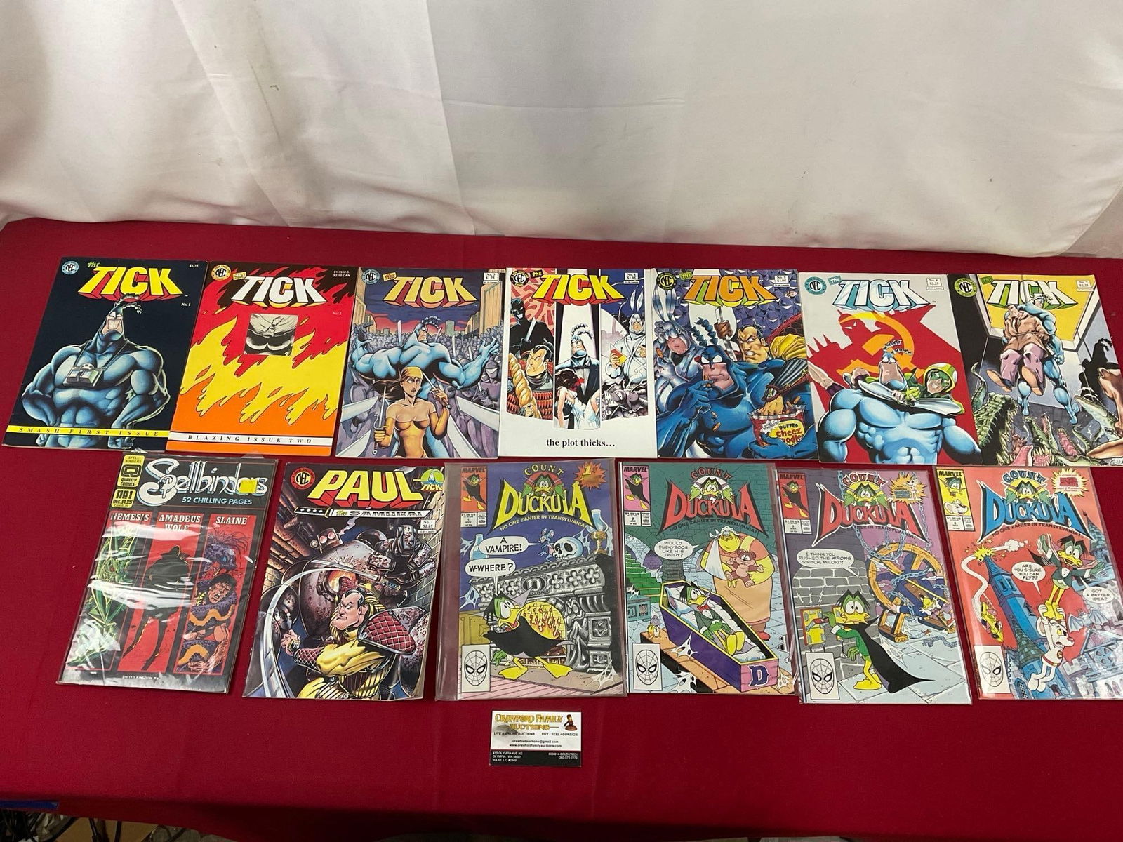 The Tick Comics 1-7, Count Duckula 1-4, Paul The Samurai, Spellbinders Nemesis, Amadeus Wolf, Sla... (1 of 6)