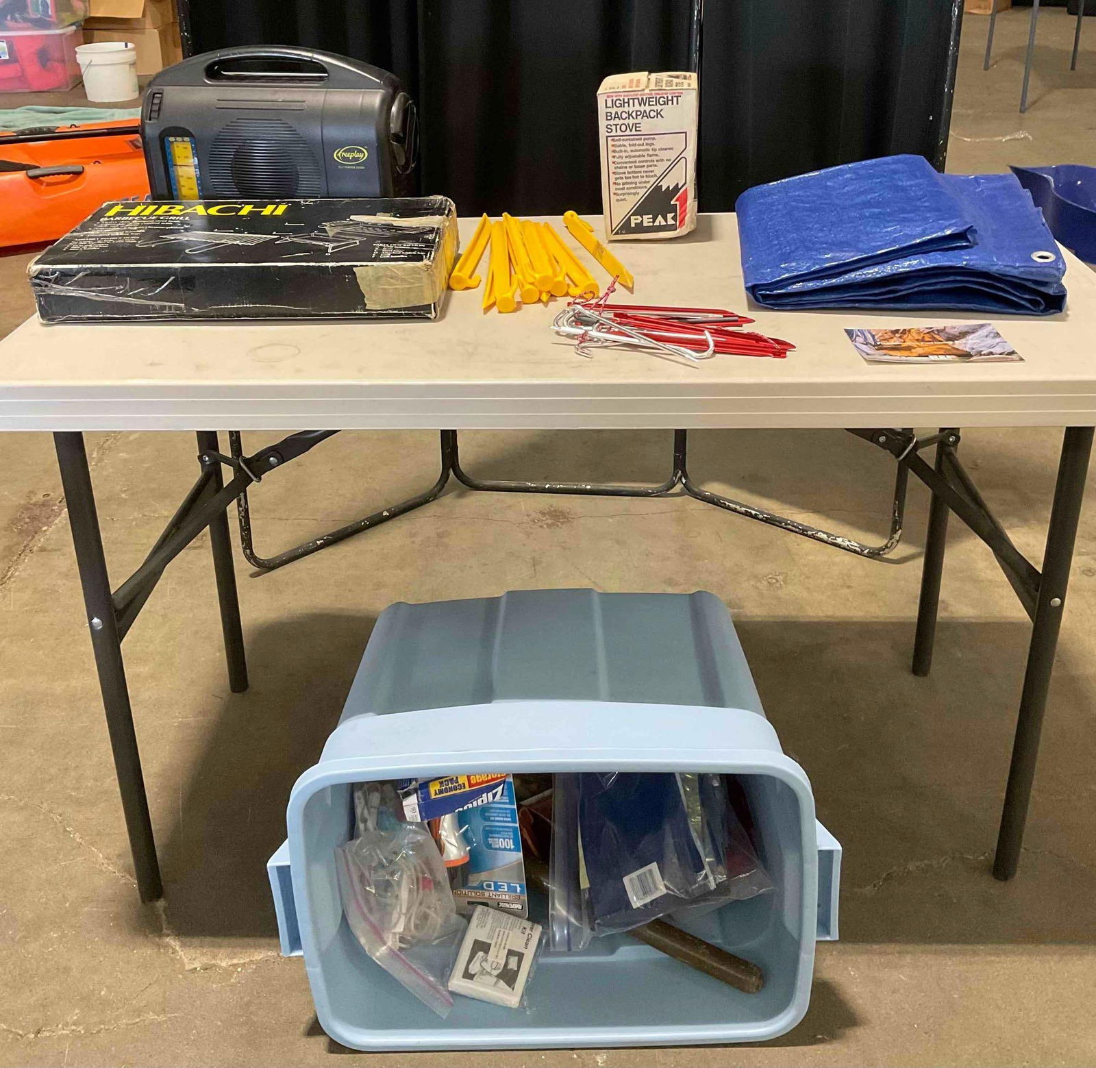 Uncounted Camping & Outdoor Recreation Supplies. Hibachi Stove, Tent Pegs & more! See pics. (1 of 5)