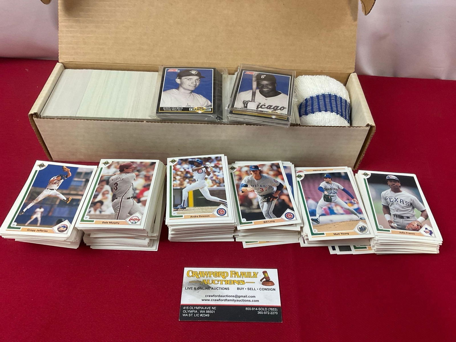2 Boxes of Baseball Cards, 1991 Score & 1991 Upper Deck, 700+ cards in total, unresearched (1 of 5)